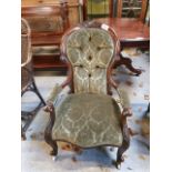 MAHOGANY ARM CHAIR (AF)