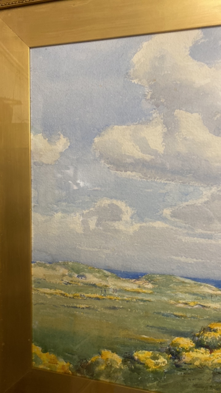 Sale Item W C PAINTING BY DAVID WEST THE LODGE STOTFIELD ROAD