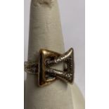 GENTS 9CT GOLD RING SIZE P APPROX 4.6G