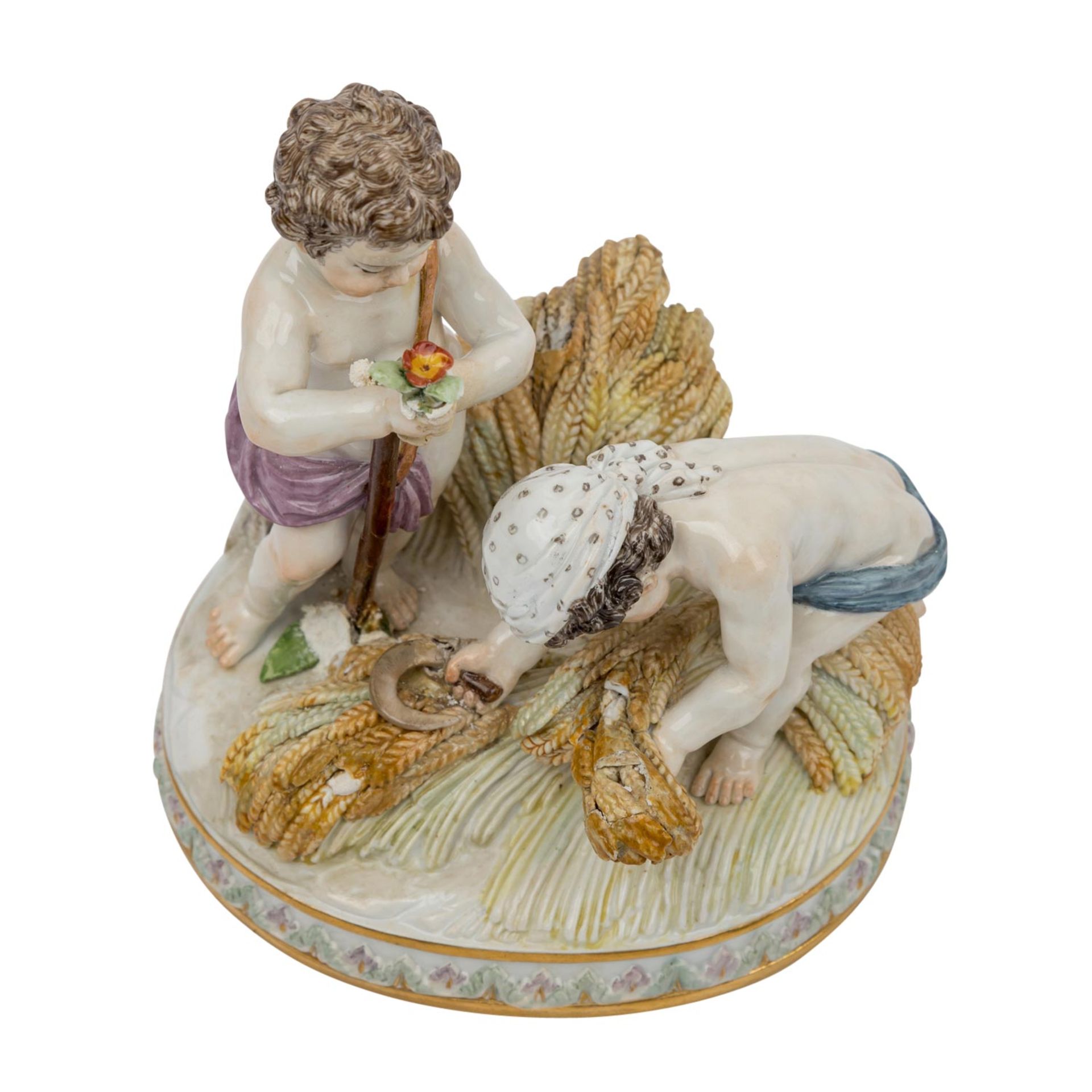 MEISSEN Allegorie 'Der Ackerbau', 2. Wahl, 1860-1924. - Bild 7 aus 8