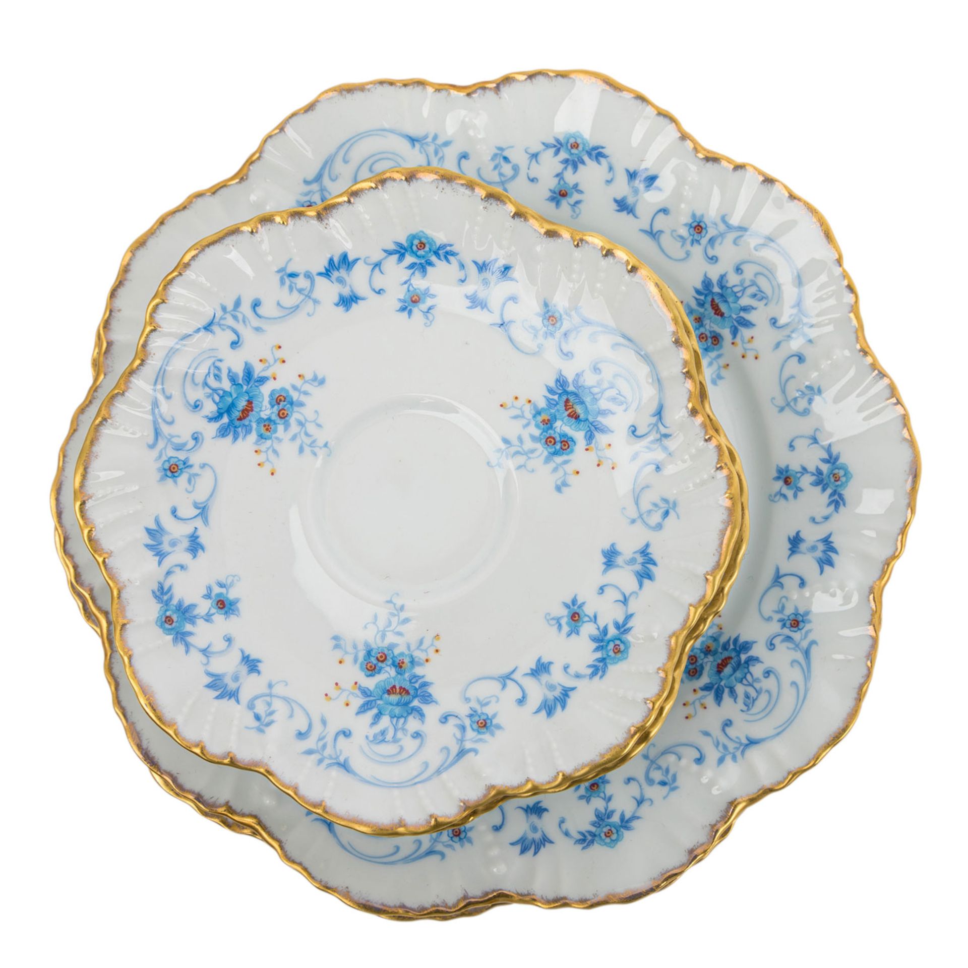 ROYAL LIMOGES Kaffeeservice f. 6 Personen 'Fontainebleau', 20. Jh. - Image 2 of 6