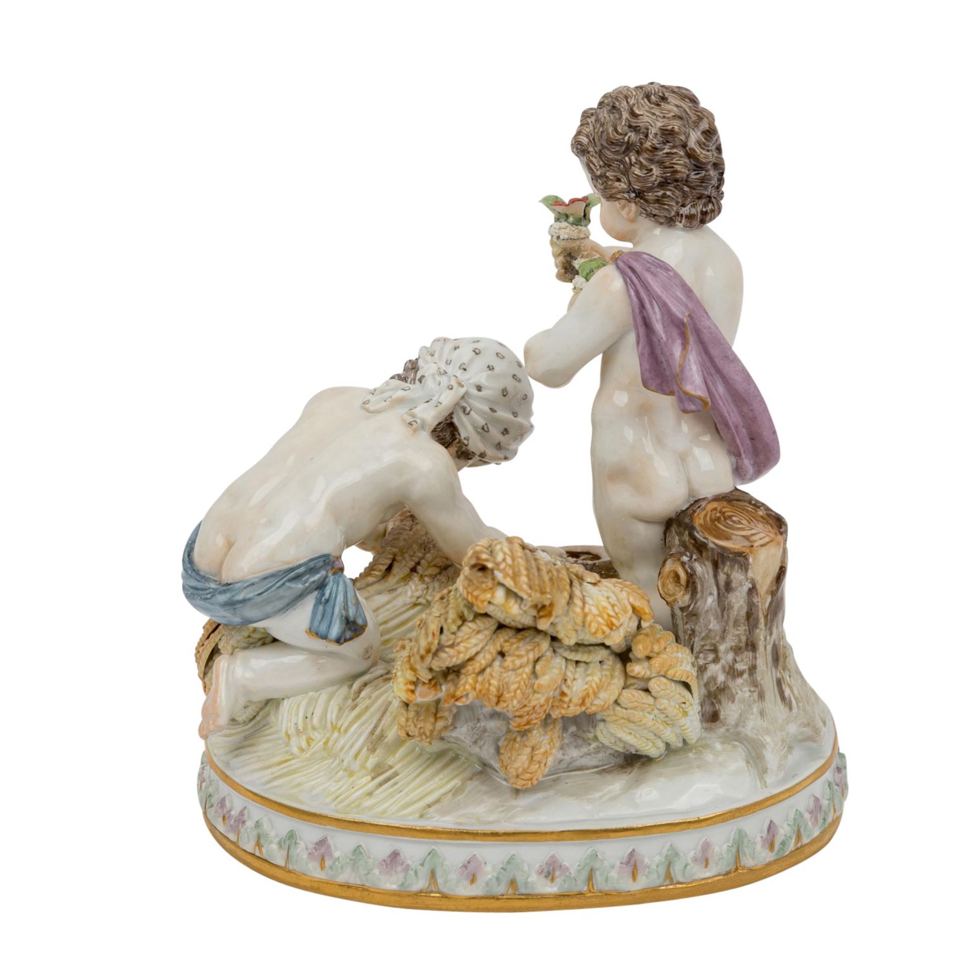 MEISSEN Allegorie 'Der Ackerbau', 2. Wahl, 1860-1924. - Bild 4 aus 8