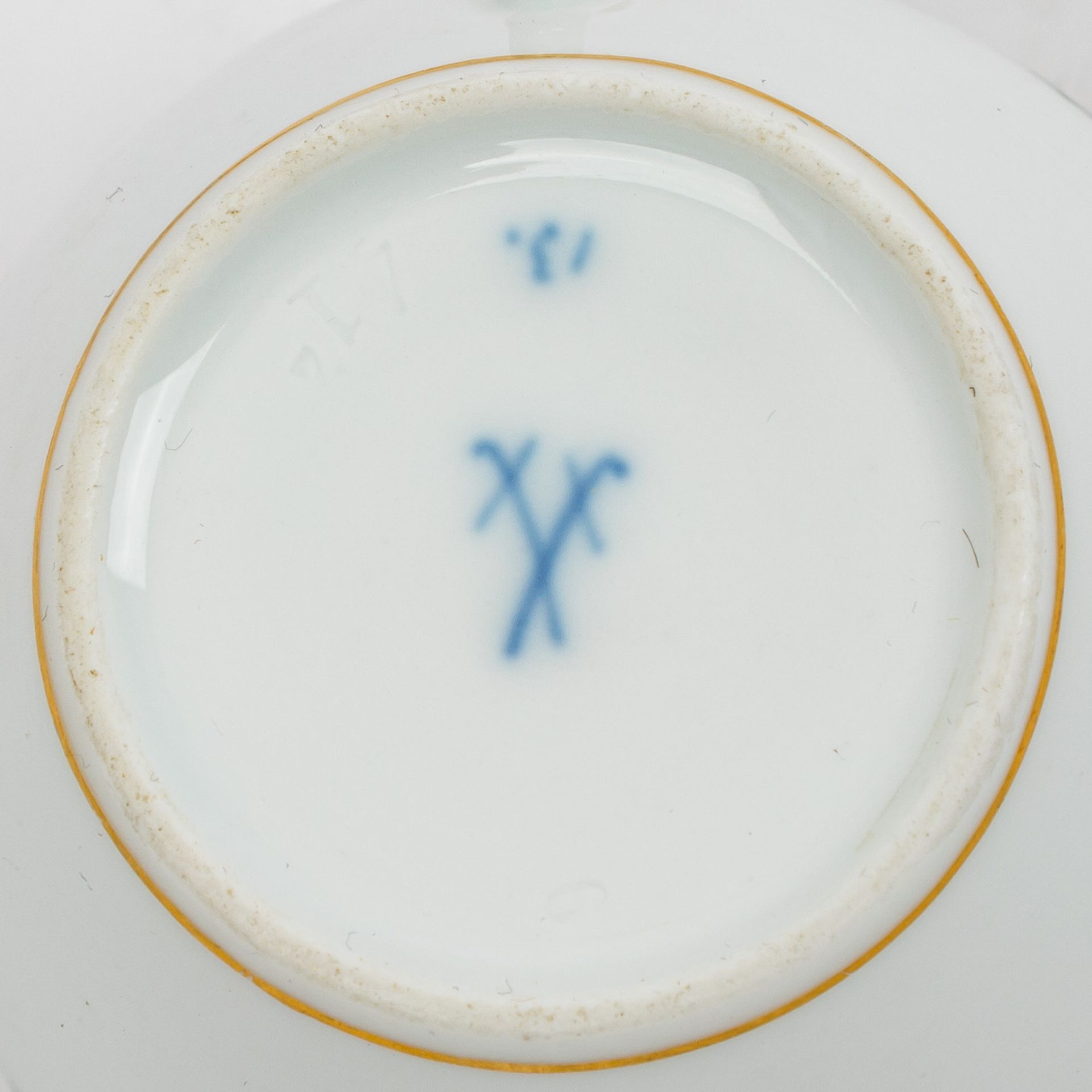 MEISSEN Kaffee-/Teeservice f. 15 Peronen 'Weinlaub Schwanenhals', 1. Wahl, vor 1934. - Image 9 of 9