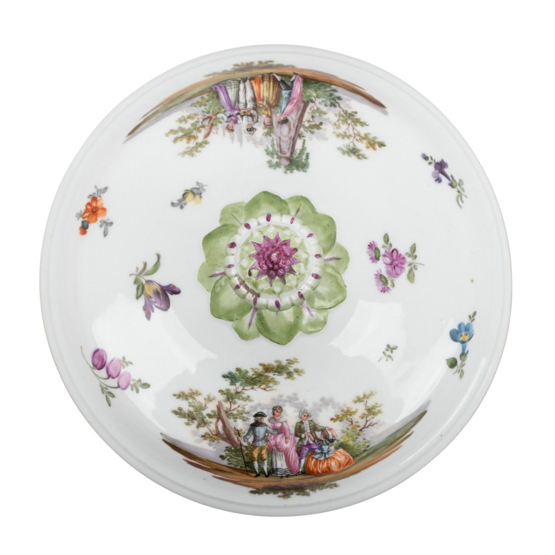 MEISSEN Terrine mit Watteauszenen, 1. H. 19. Jh. - Image 6 of 6