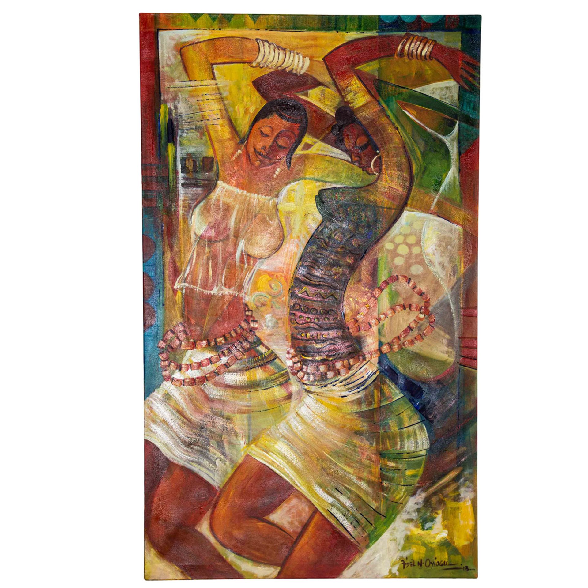 OYIOGU, FIDEL N. (geb. 1957), "Ensemble Dance", - Image 2 of 5