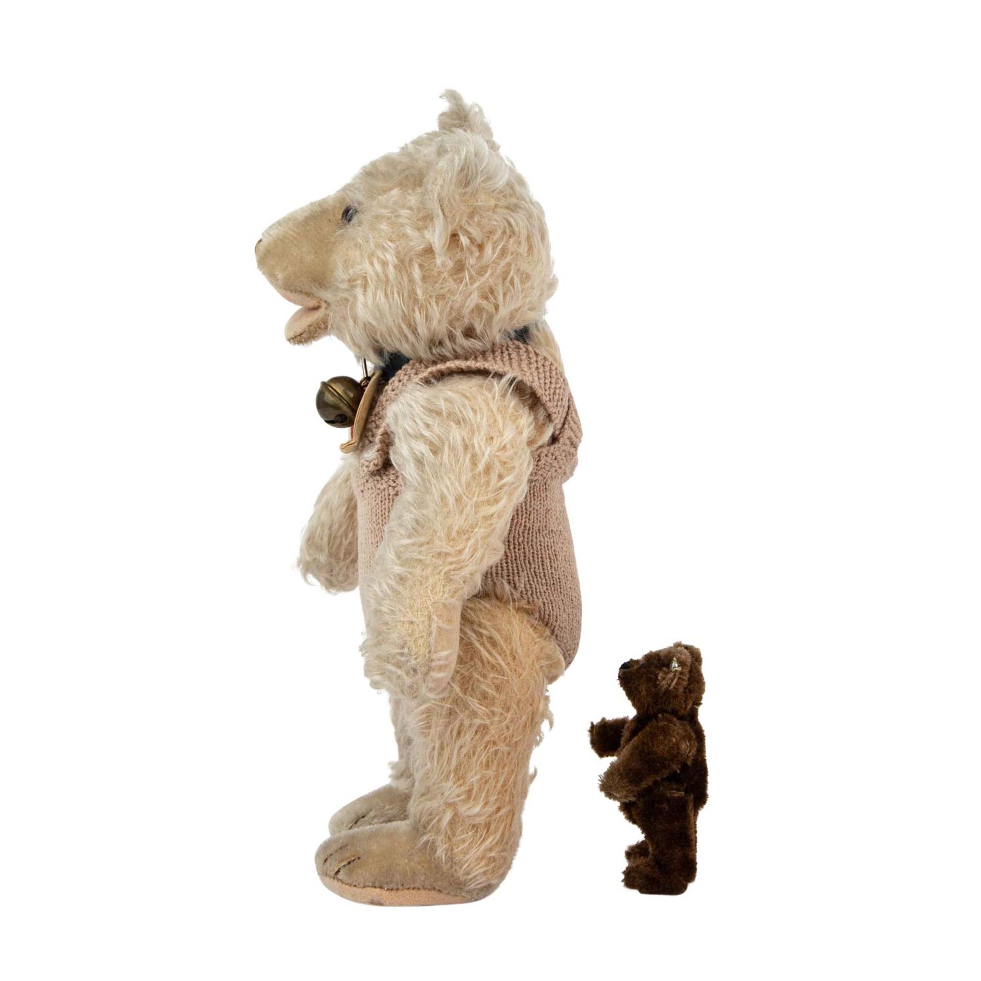 STEIFF Teddy-Baby und Miniatur -Teddy, um 1950. - Image 3 of 7