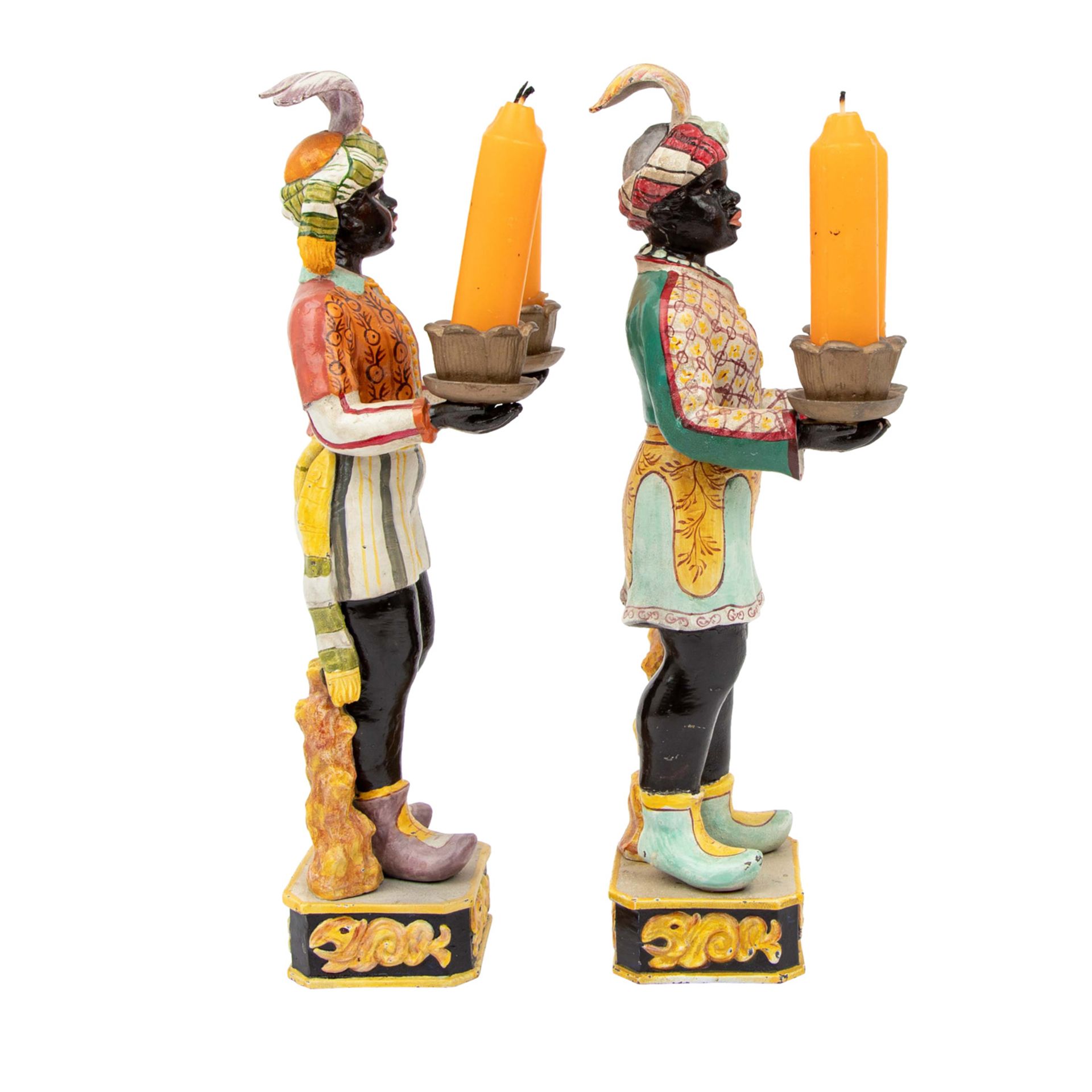 Paar Figuren-Kerzenleuchter. - Image 4 of 6
