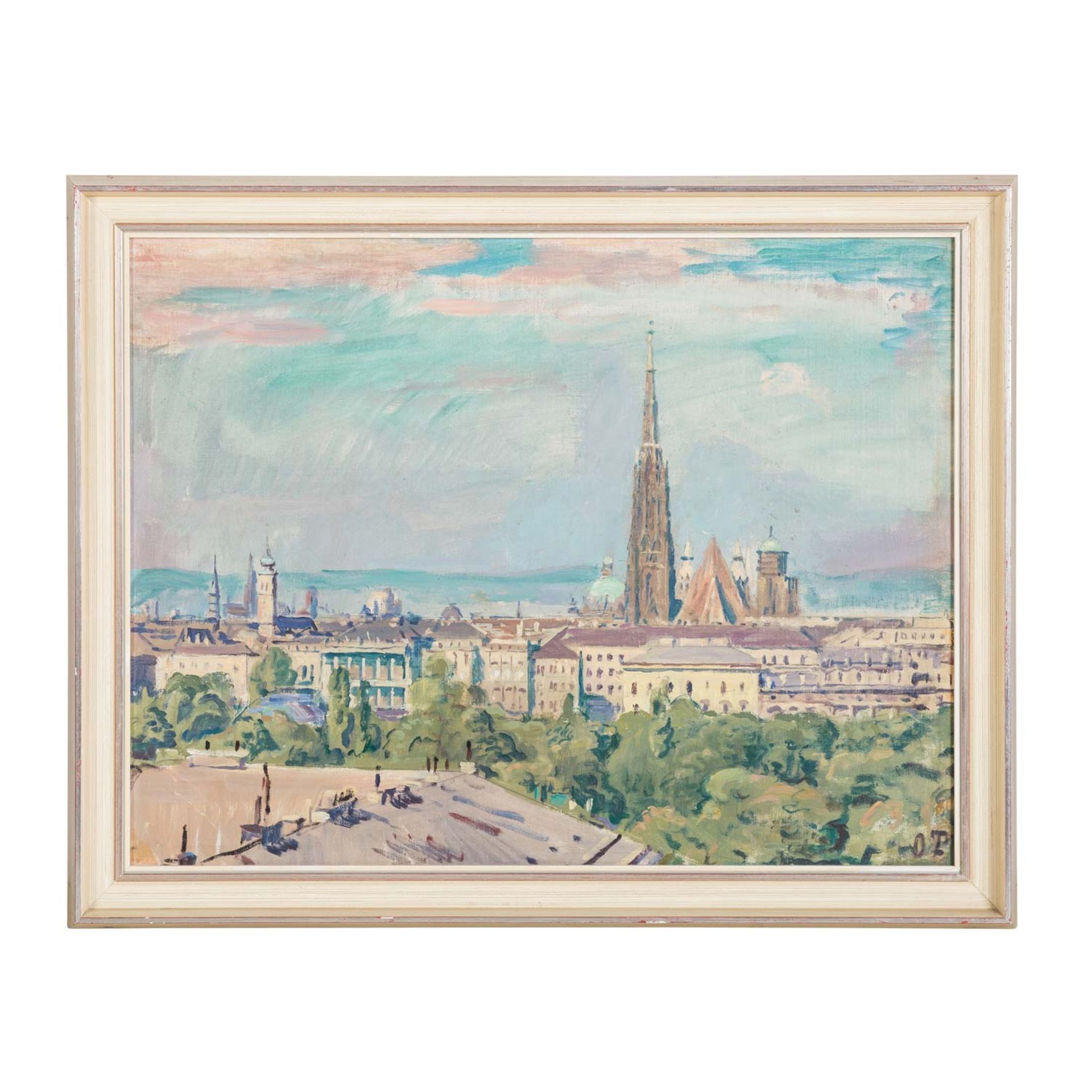 TRUBEL, OTTO (1885-1966), "Blick auf Wien", - Image 2 of 8