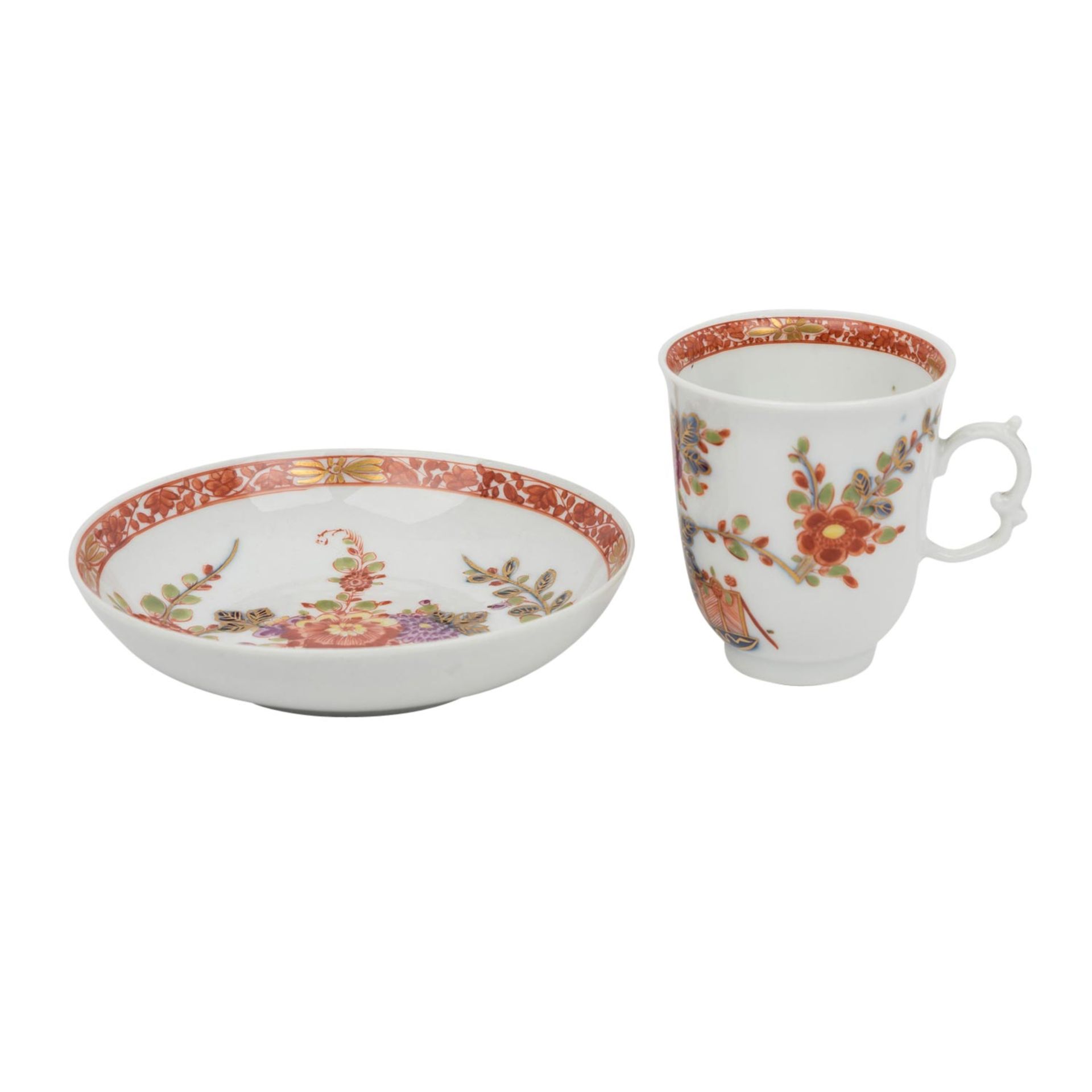 MEISSEN Mokkatasse mit Untertasse, 1765-1774 - Bild 4 aus 5