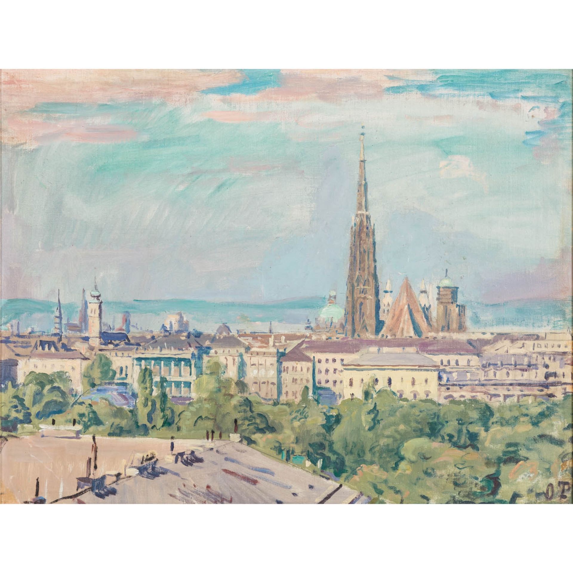 TRUBEL, OTTO (1885-1966), "Blick auf Wien",
