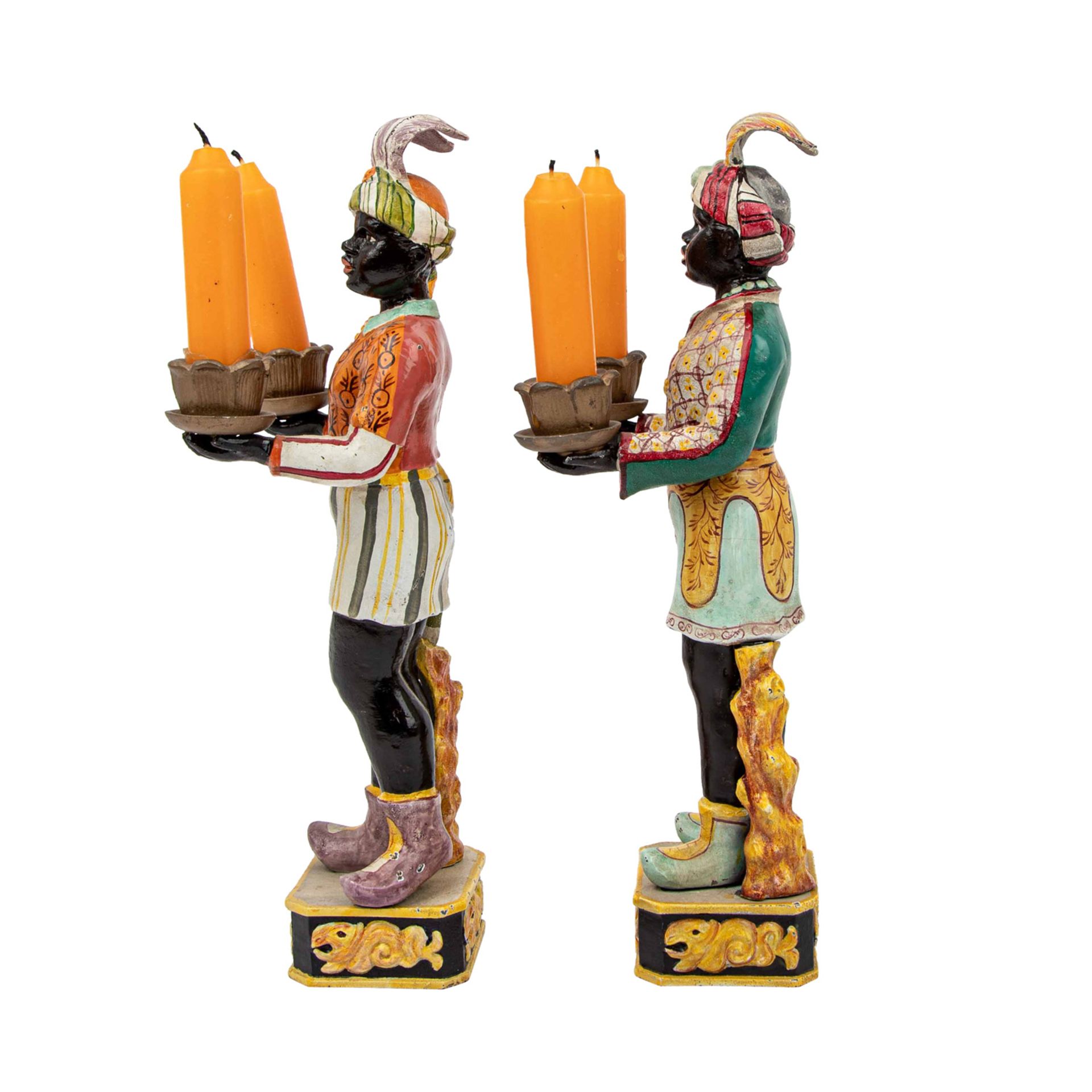 Paar Figuren-Kerzenleuchter. - Image 2 of 6