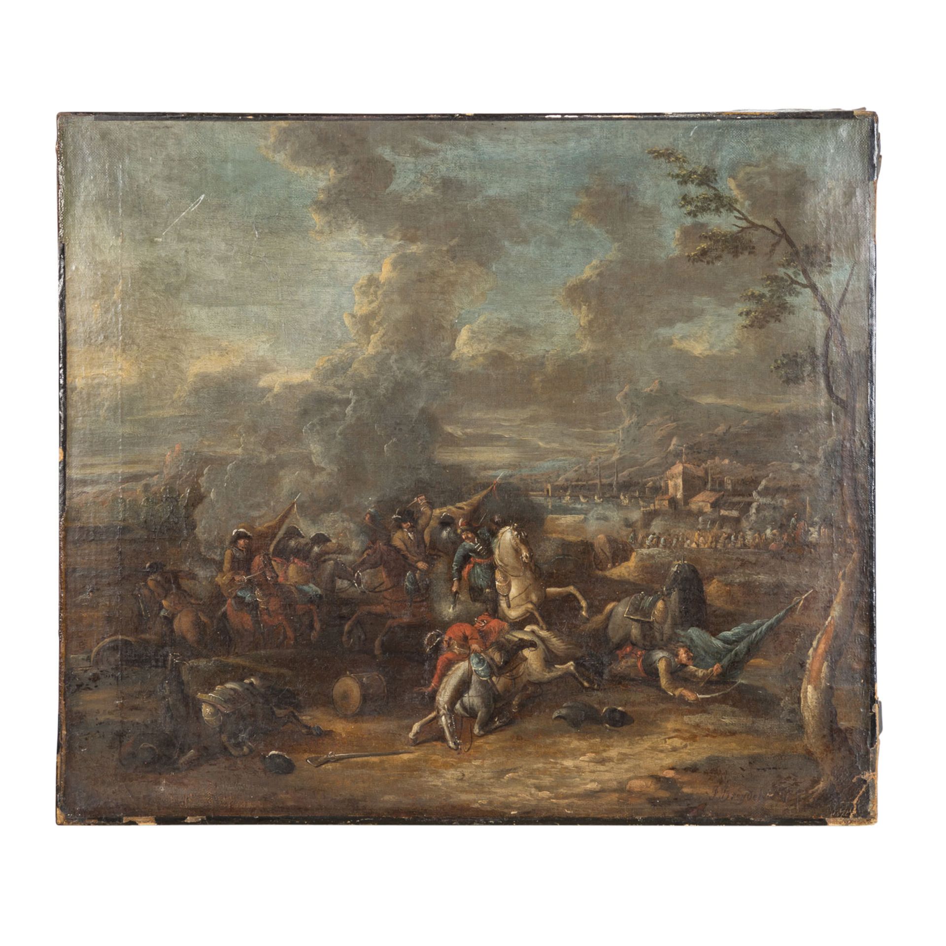 BREYDEL, FRANS (Antwerpen 1679-1750 ebenda), "Reiterschlacht aus dem Türkenkrieg", - Image 10 of 16