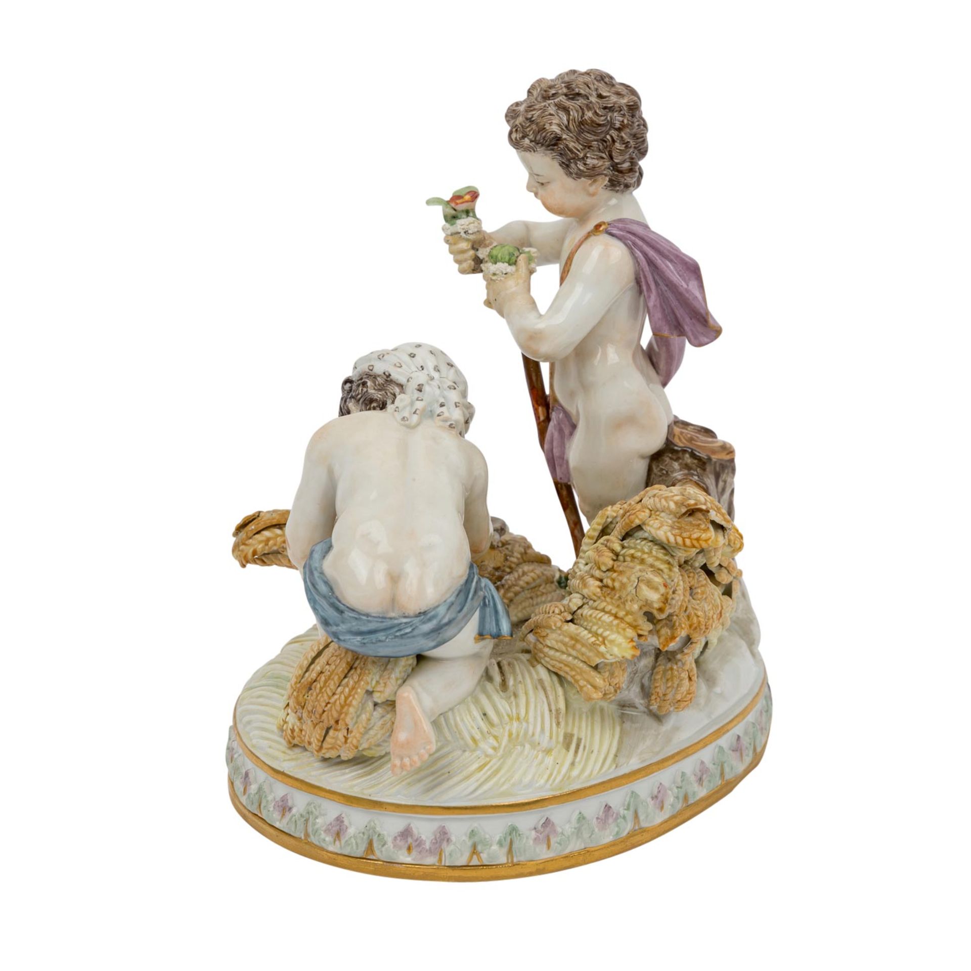 MEISSEN Allegorie 'Der Ackerbau', 2. Wahl, 1860-1924. - Bild 3 aus 8