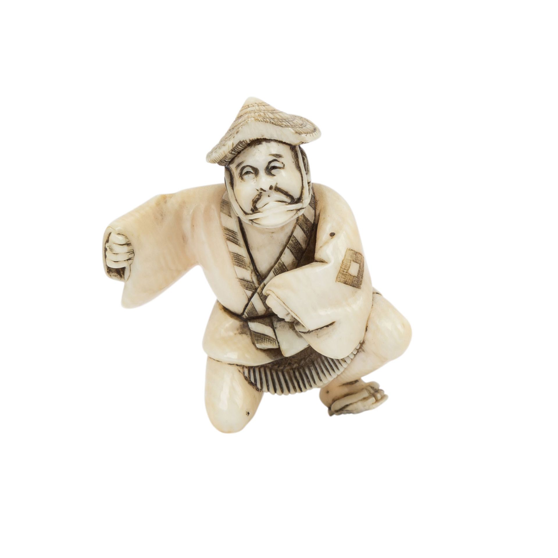 7 Netsuke aus Elfenbein. JAPAN, Meiji-Periode (1868-1912). - Image 7 of 8