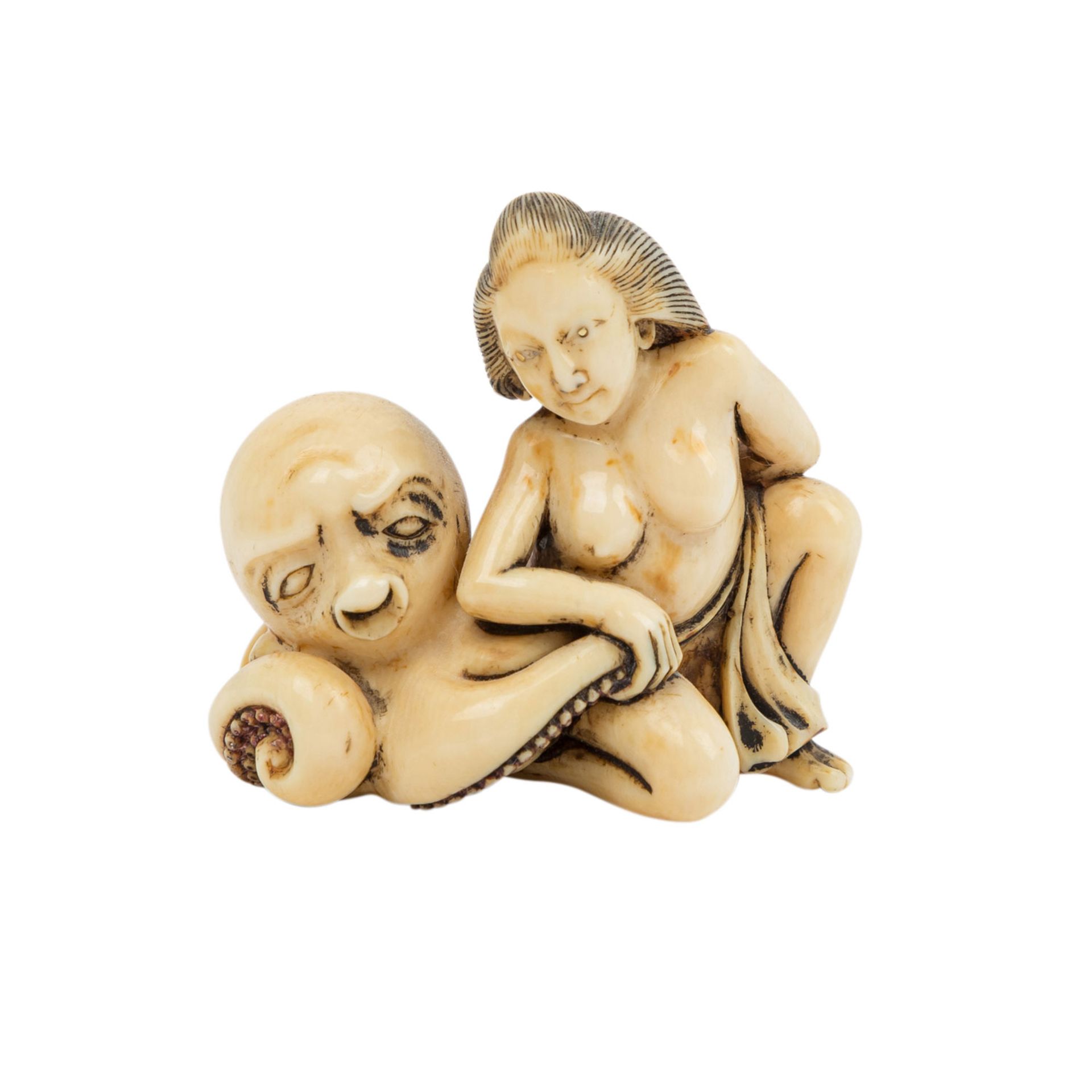 7 Netsuke aus Elfenbein. JAPAN, Meiji-Periode (1868-1912). - Image 4 of 8