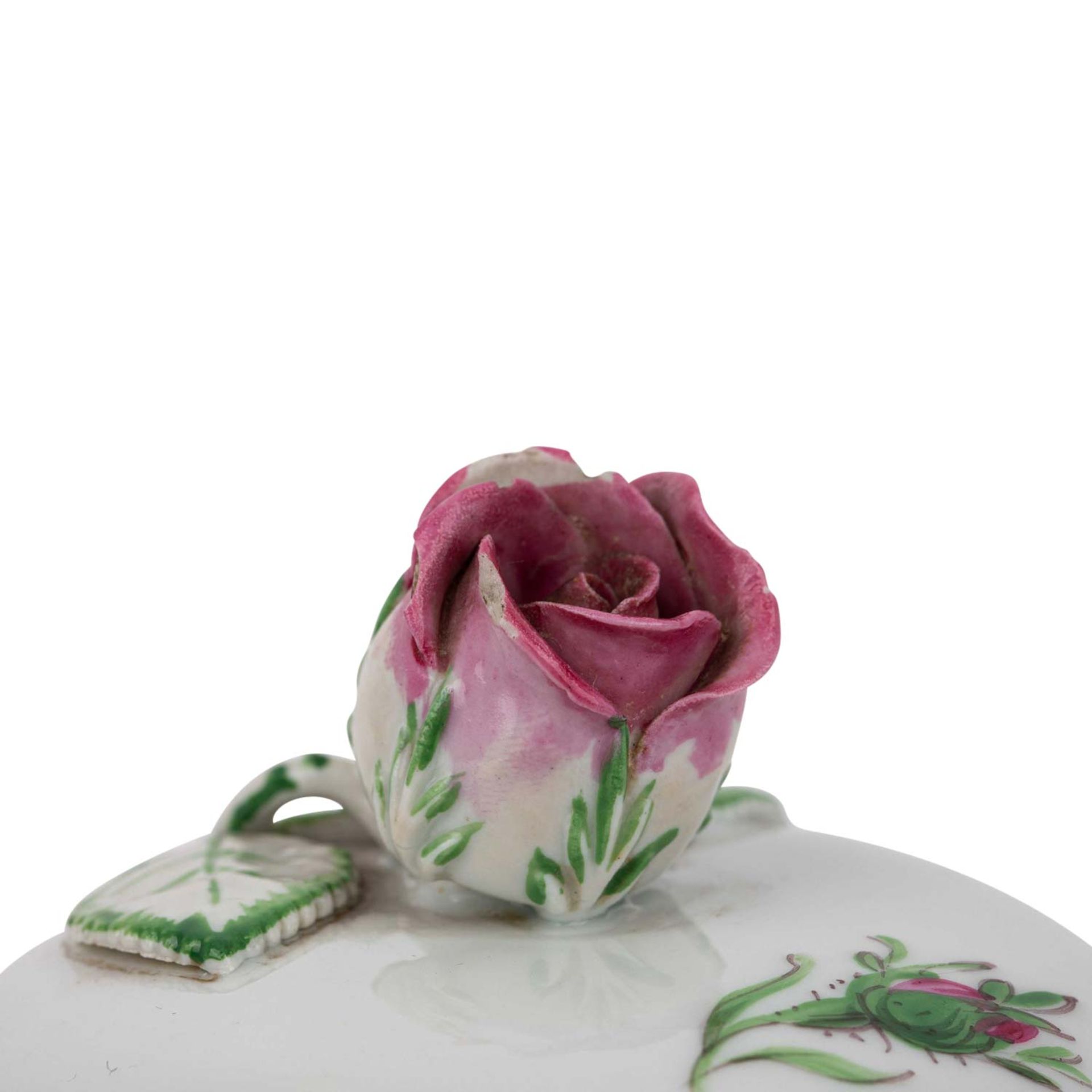 MEISSEN Kaffeeservice f. 10 Personen 'Rote Rose', 2. Wahl, 1924-1934. - Bild 5 aus 6