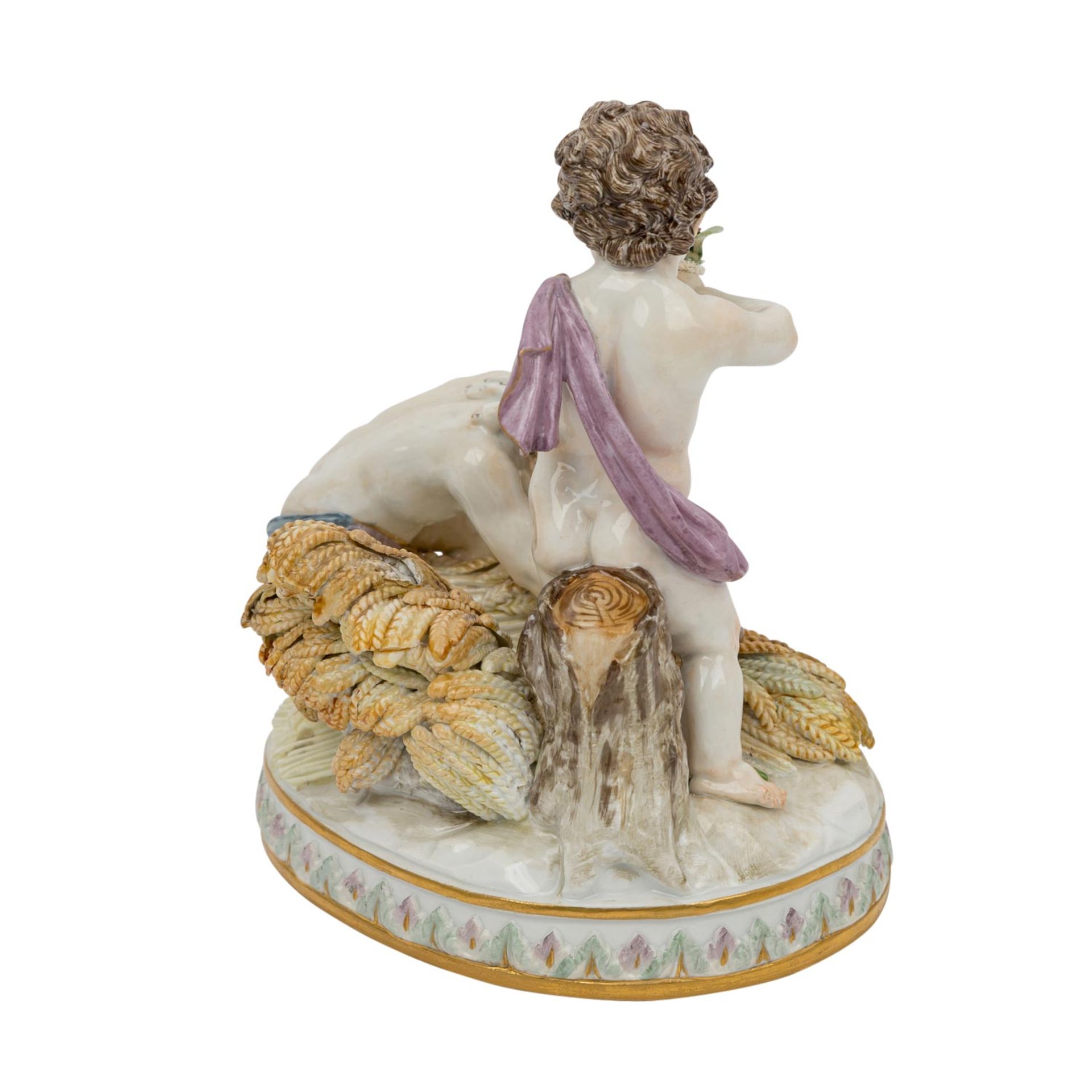 MEISSEN Allegorie 'Der Ackerbau', 2. Wahl, 1860-1924. - Bild 5 aus 8