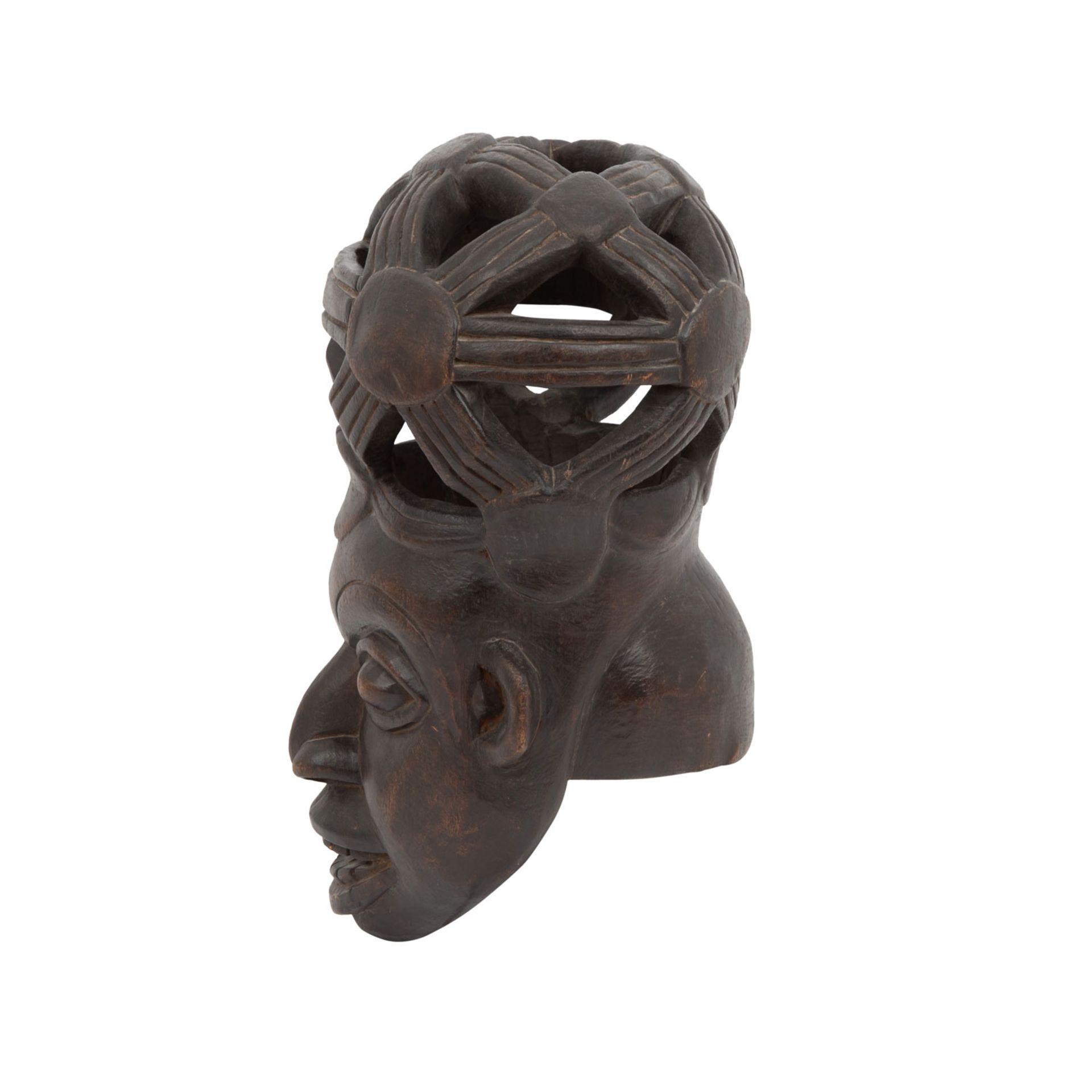 Maske Engu von Felingang (Kwifon) OKU-KAMERUN/ZENTRALAFRIKA, - Bild 3 aus 6
