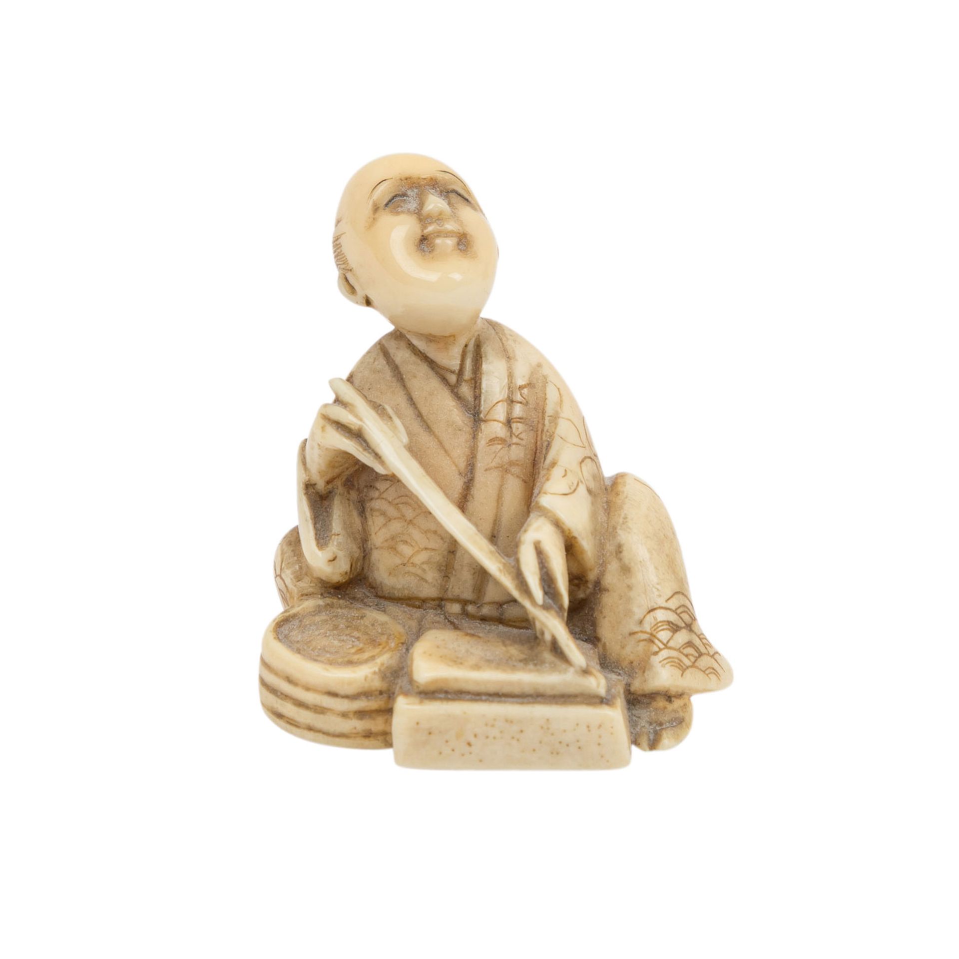 7 Netsuke aus Elfenbein. JAPAN, Meiji-Periode (1868-1912). - Image 6 of 8