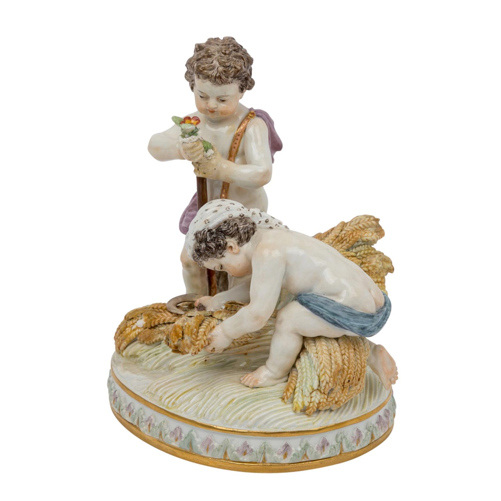 MEISSEN Allegorie 'Der Ackerbau', 2. Wahl, 1860-1924. - Bild 2 aus 8