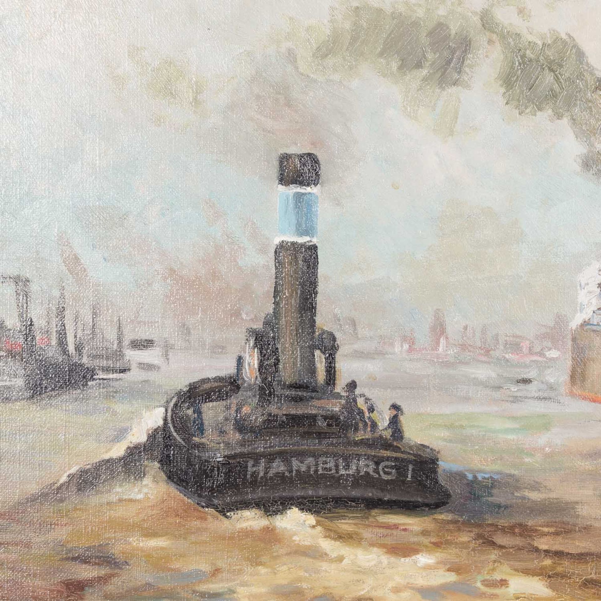 LANGE, HERMANN (1890-1939) "Hamburger Hafen" 1922 - Bild 4 aus 7