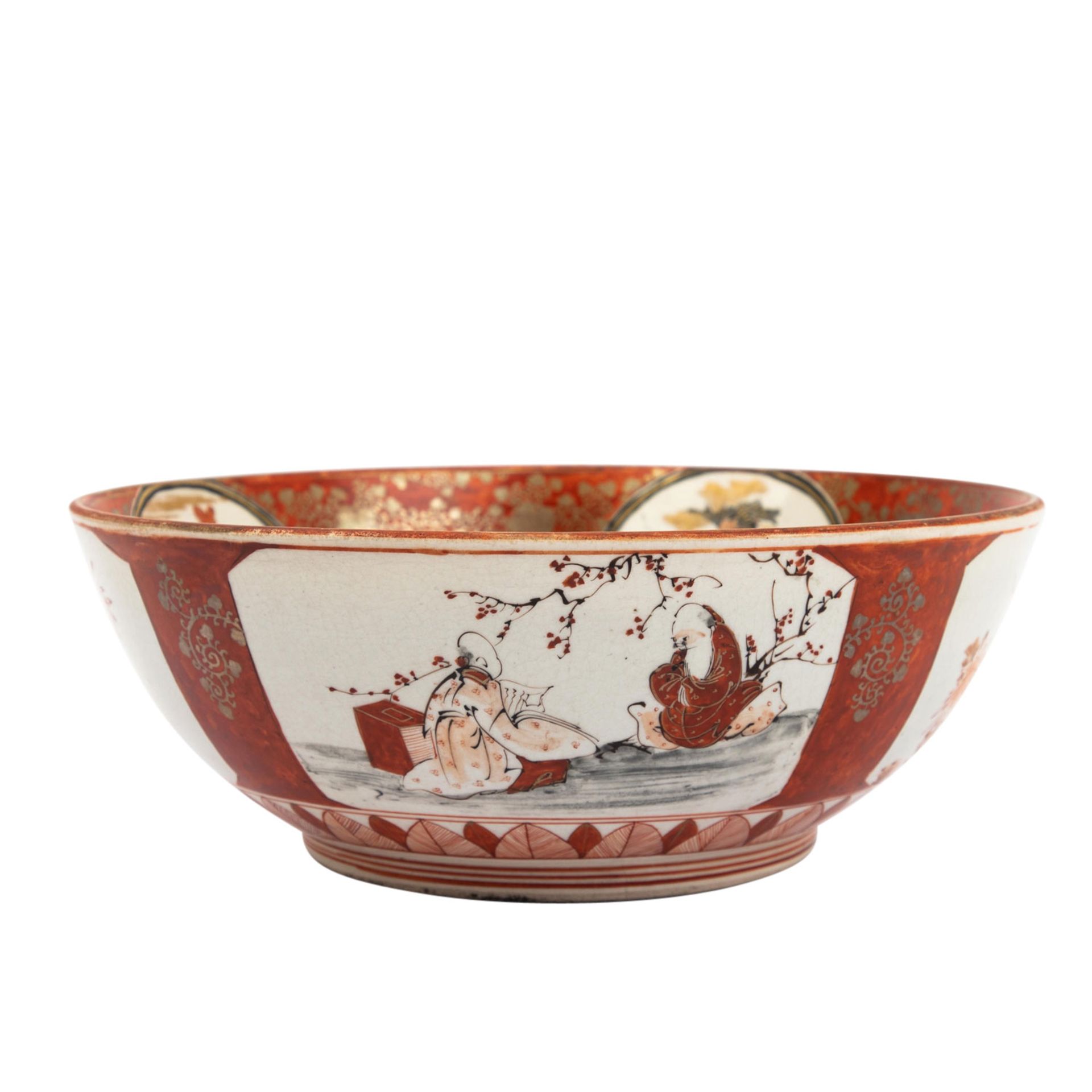 Feine Kutani-Schale aus Porzellan. JAPAN, Meiji-Periode. - Image 5 of 7