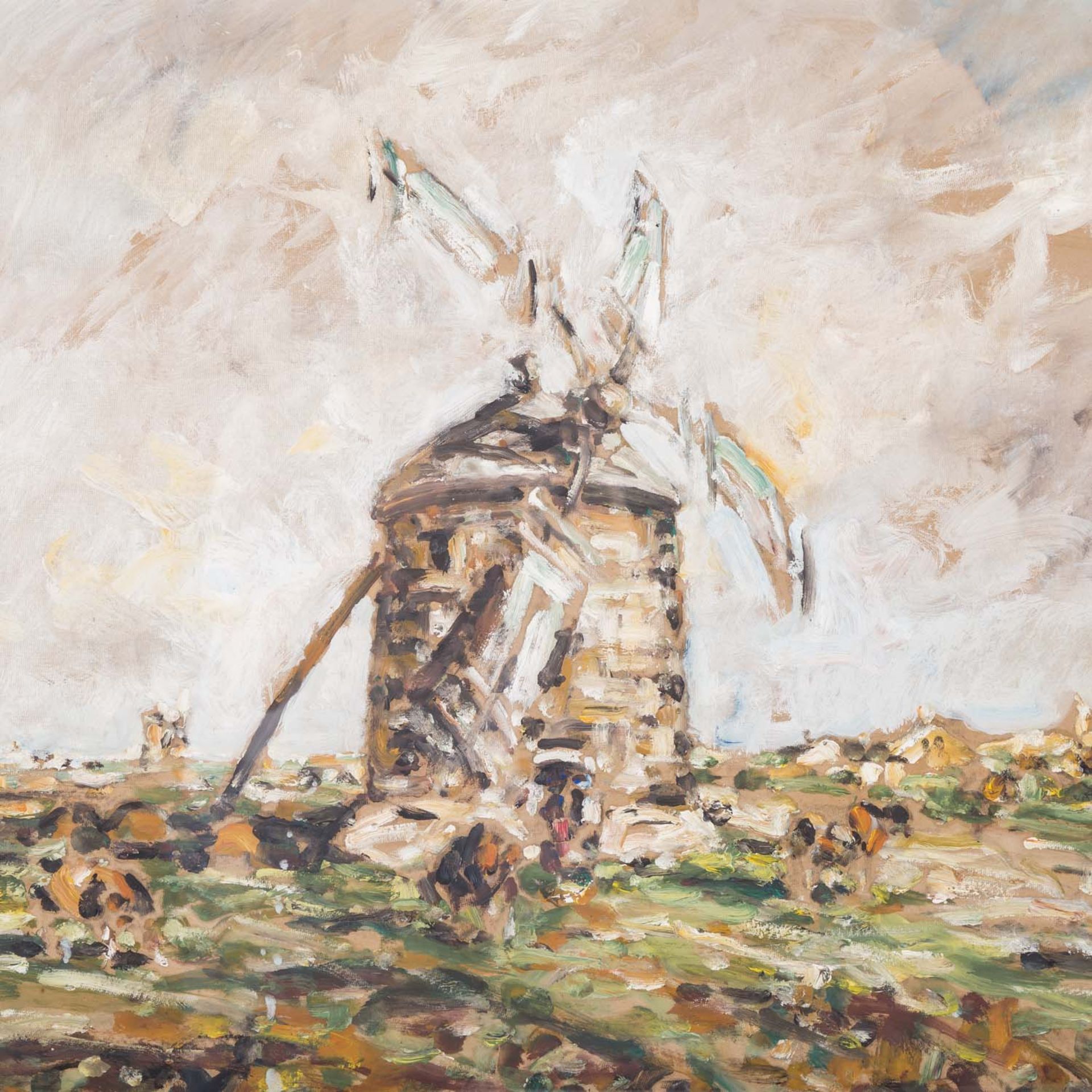 SEYLER, JULIUS (1873-1958), "Windmühle am Strand", - Bild 4 aus 6