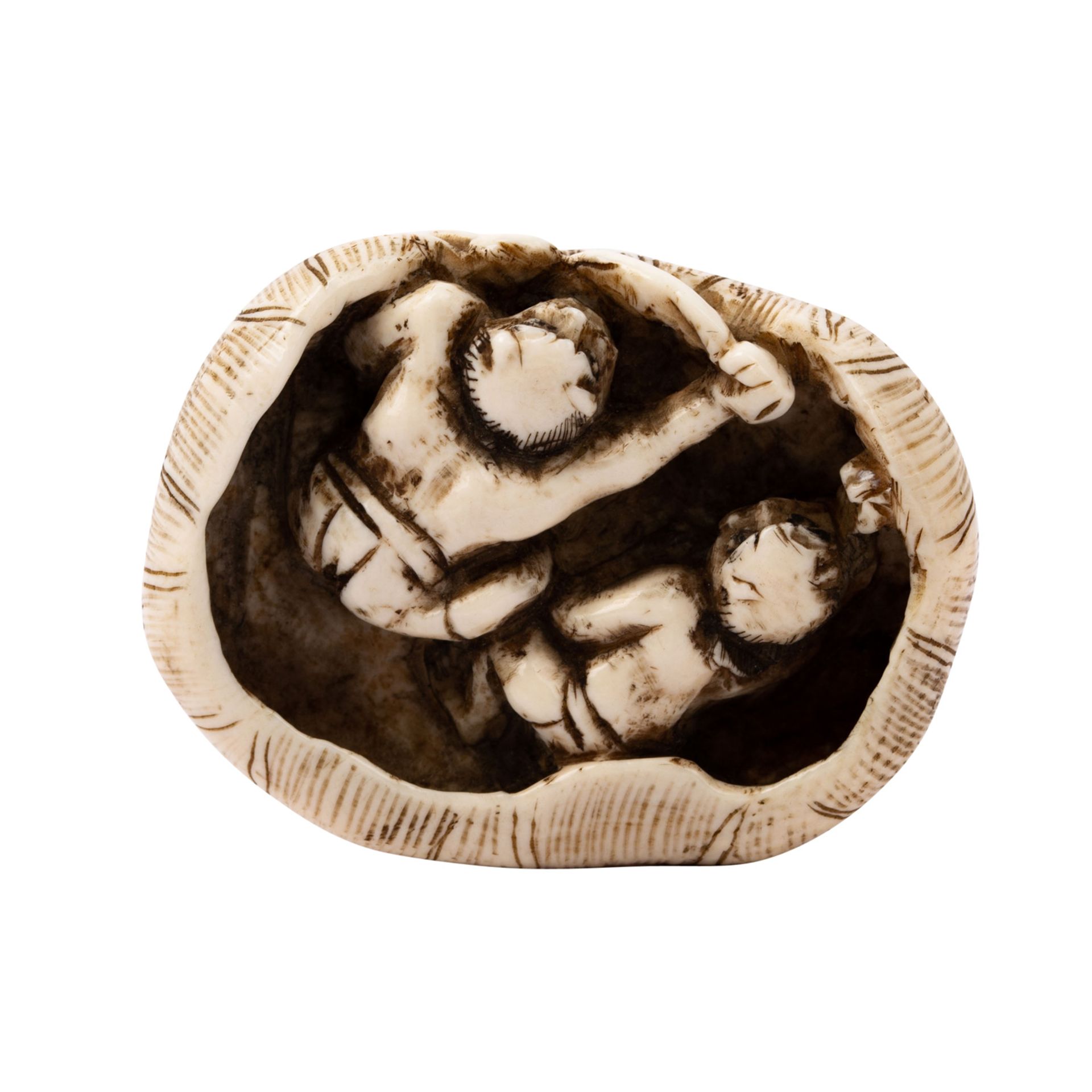 Netsuke aus Hirschgeweih. JAPAN, Meiji-Periode (1868-1912) - Image 5 of 7