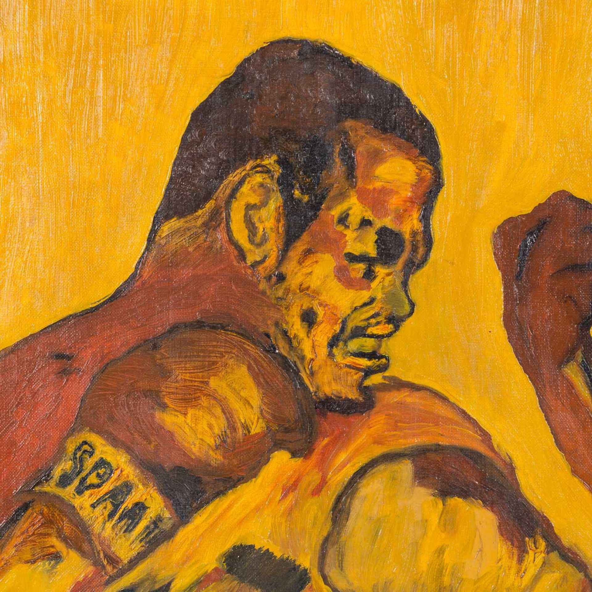 WELLER, RENÉ (geb. 1953, ehemaliger Boxchampion), "Boxkampf Muhammad Ali gegen Joe Frazier", - Bild 4 aus 8
