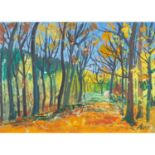NELL, EUGEN (1905-1994), "Parklandschaft mit Bäumen",