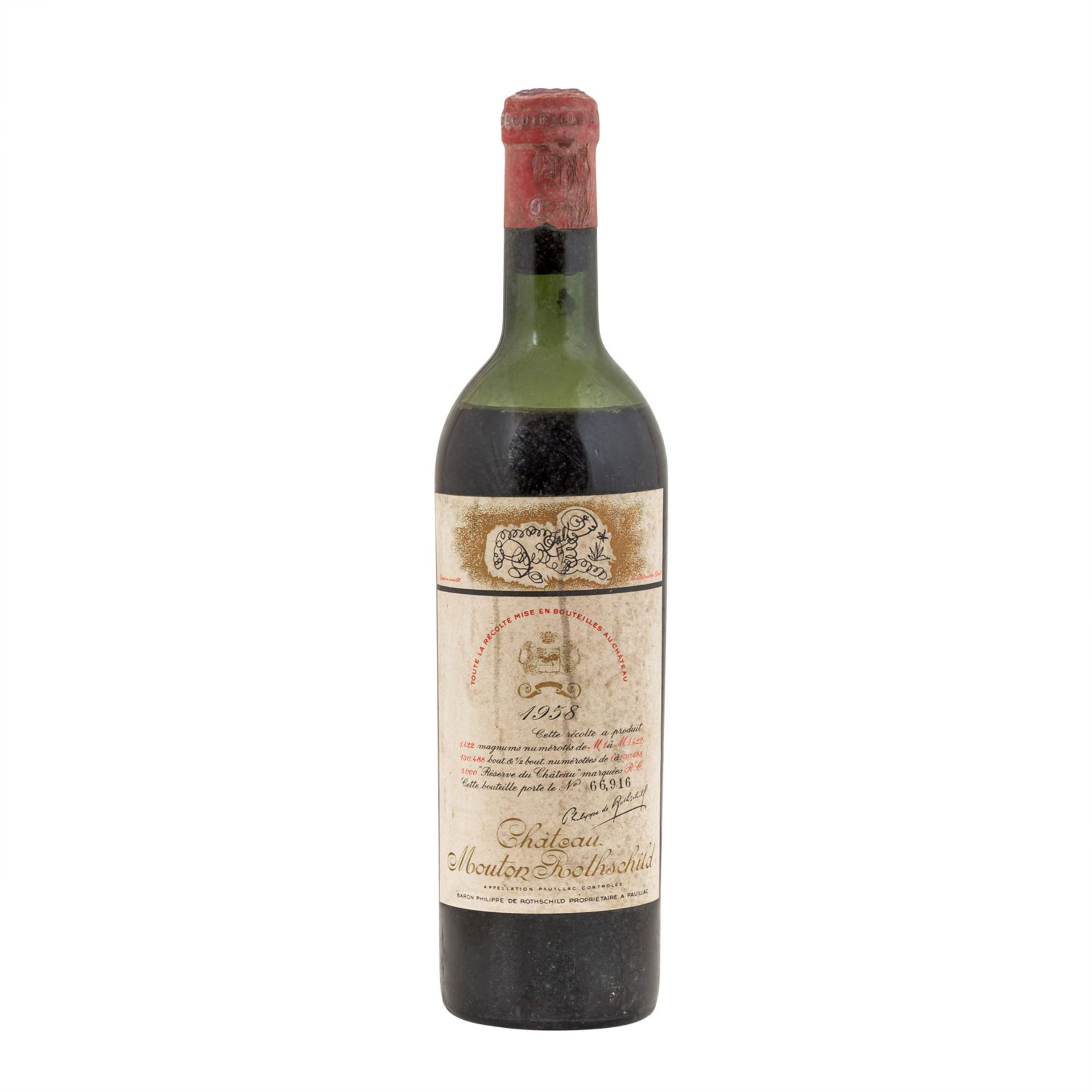 CHÂTEAU MOUTON 1 Flasche ROTHSCHILD 1958