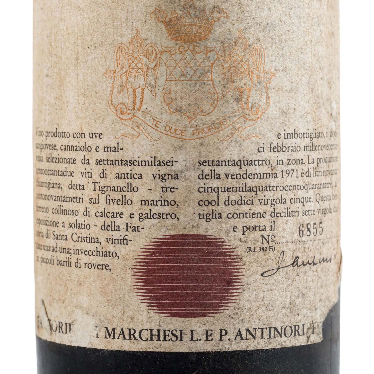 MARCHESI ANTINORI 1 Flasche TIGNANELLO 1971 - Image 2 of 4
