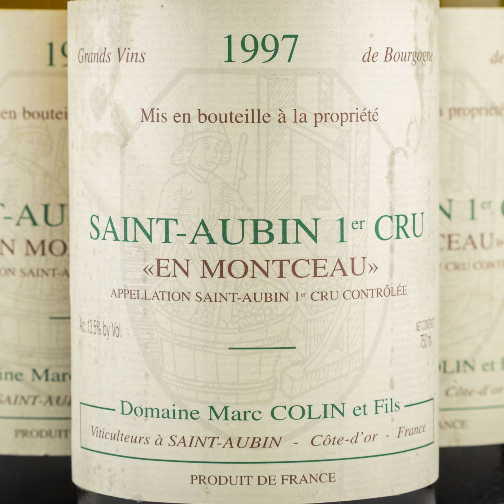 DOMAINE MARC COLIN ET FILS 6 Flaschen SAINT-AUBIN 'En Montceau' 1997 - Bild 3 aus 5