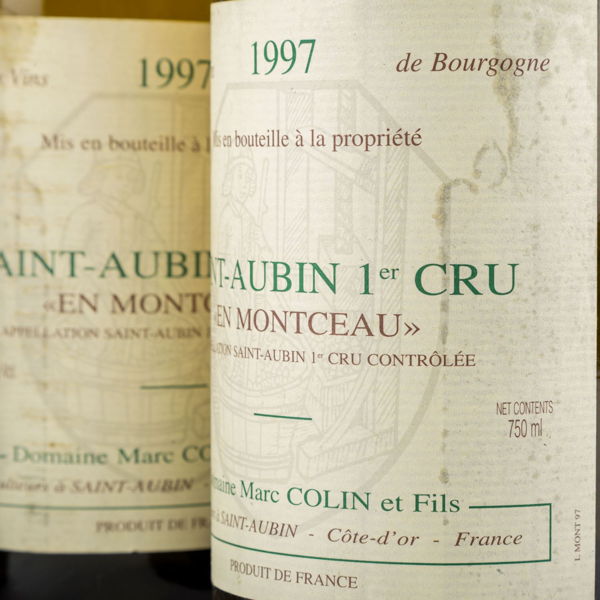 DOMAINE MARC COLIN ET FILS 6 Flaschen SAINT-AUBIN 'En Montceau' 1997 - Bild 4 aus 5