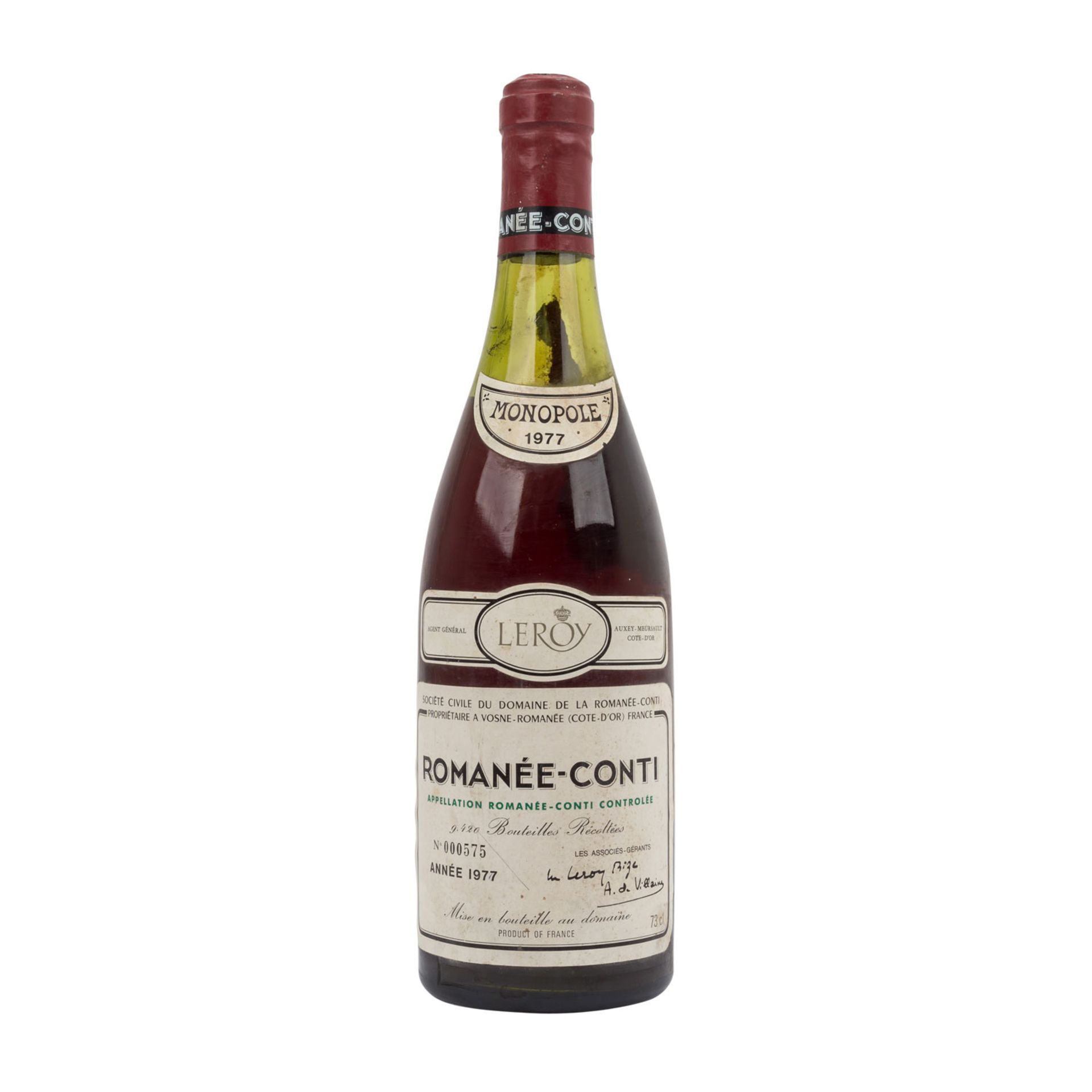 DOMAINE DE LA ROMANÉE-CONTI 1 Flasche ROMANÉE-CONTI, 1977