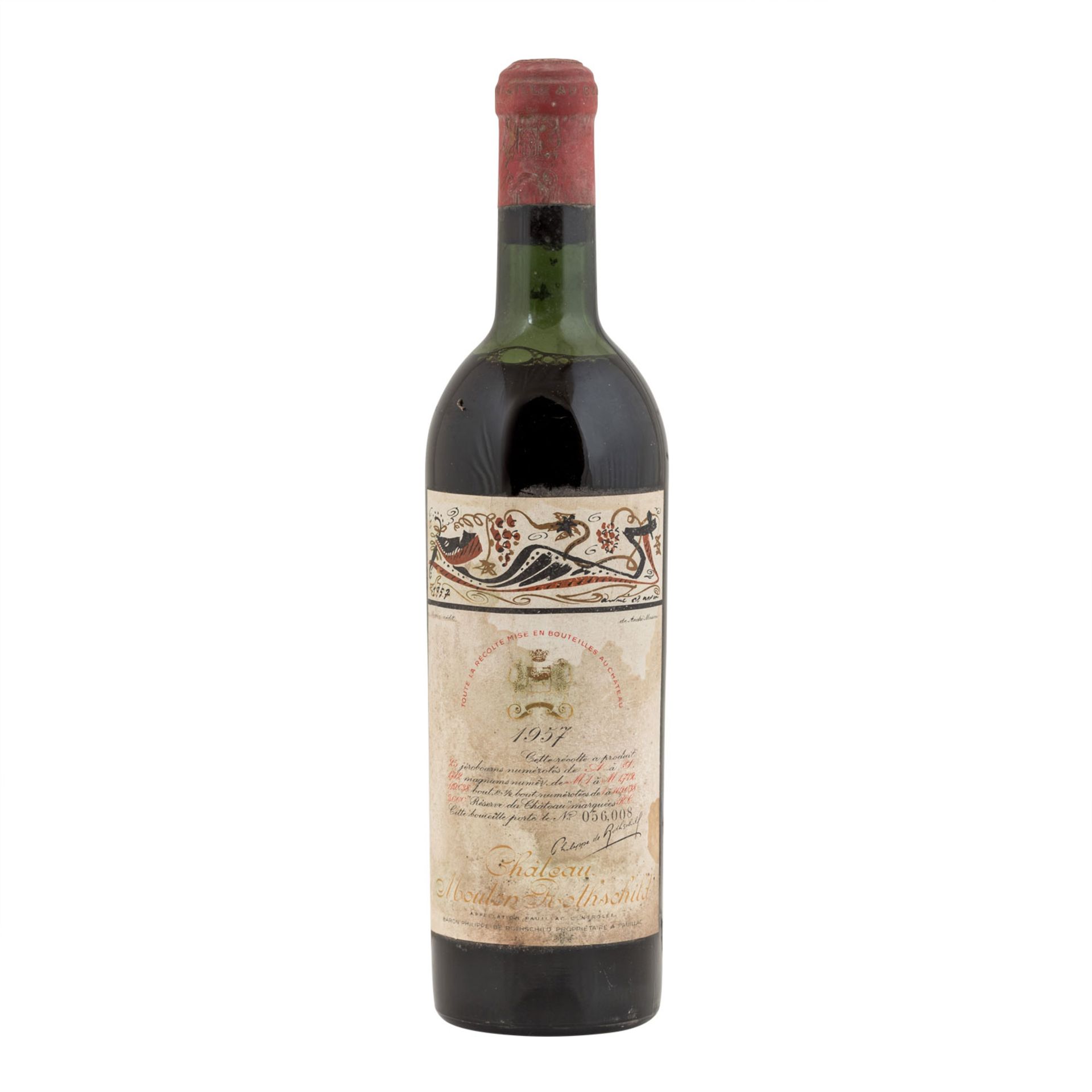 CHÂTEAU MOUTON 1 Flasche ROTHSCHILD 1957