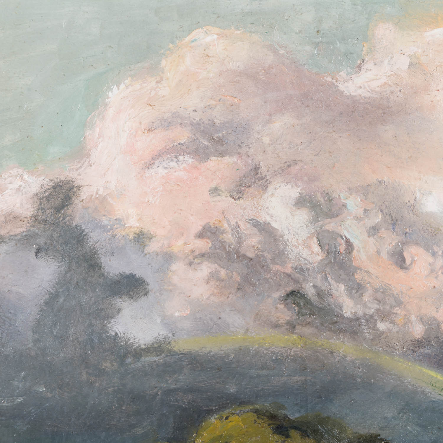 STIRNER, KARL (1882-1943), "Regenbogen über Landschaft in Gewitterstimmung", - Image 5 of 8