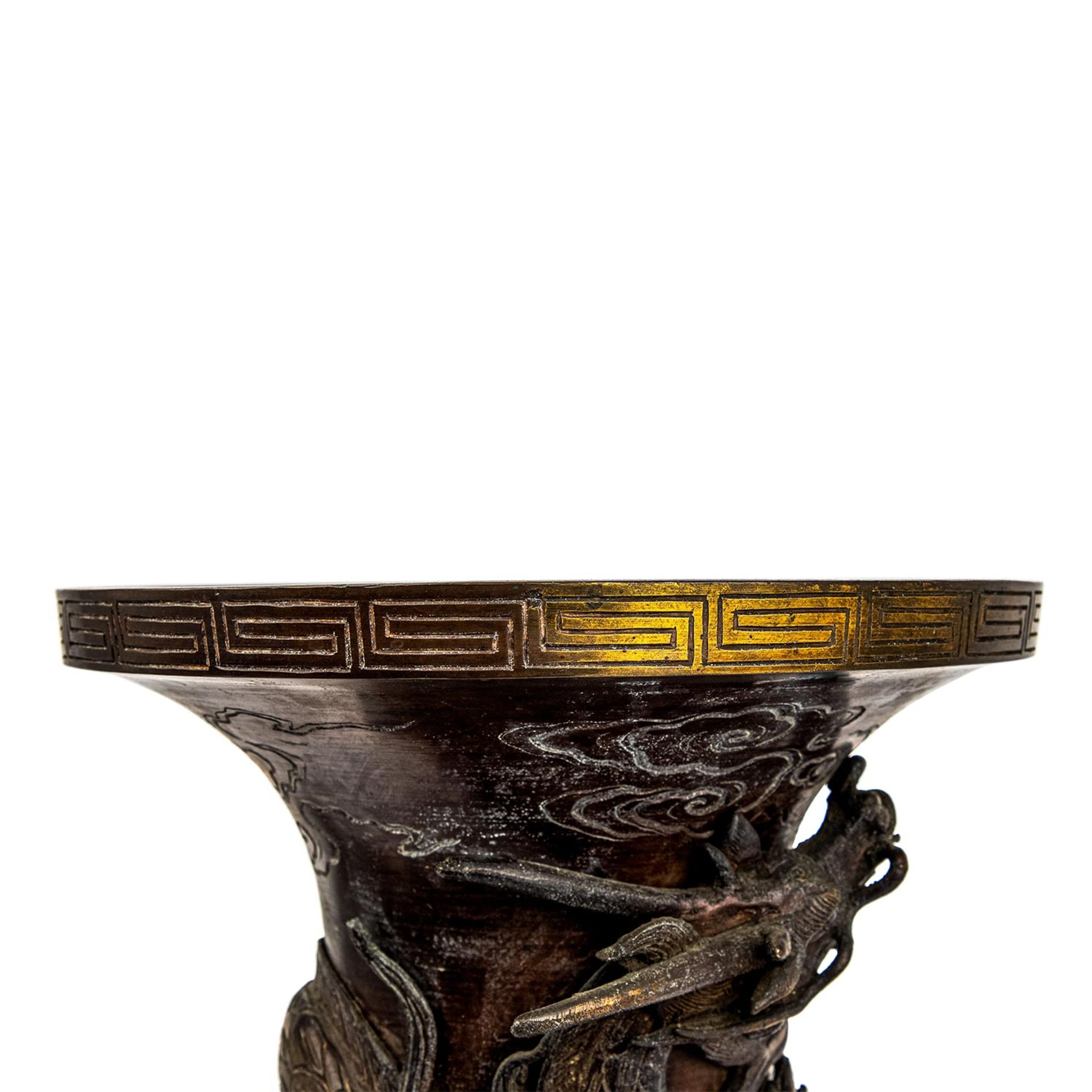 Bodenvase aus Bronze. JAPAN, Meiji-Periode (1868-1912), - Bild 6 aus 11