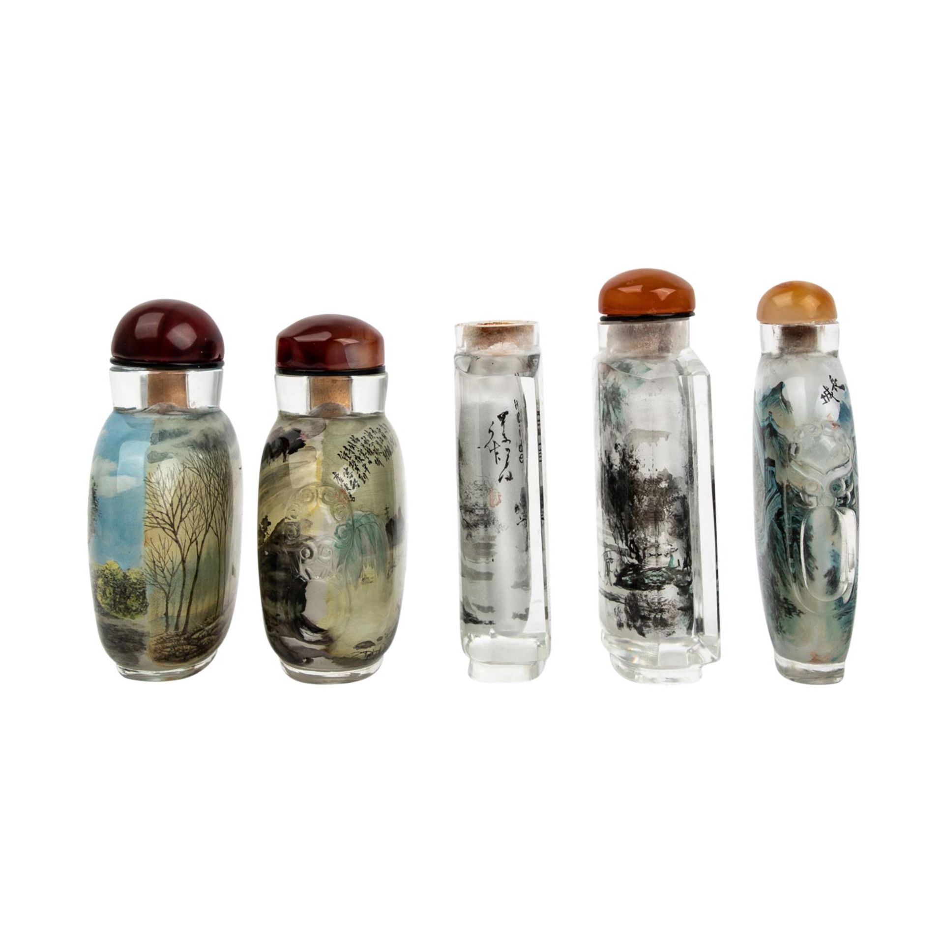 5 Snuffbottles. CHINA, 20. Jh., - Image 4 of 13