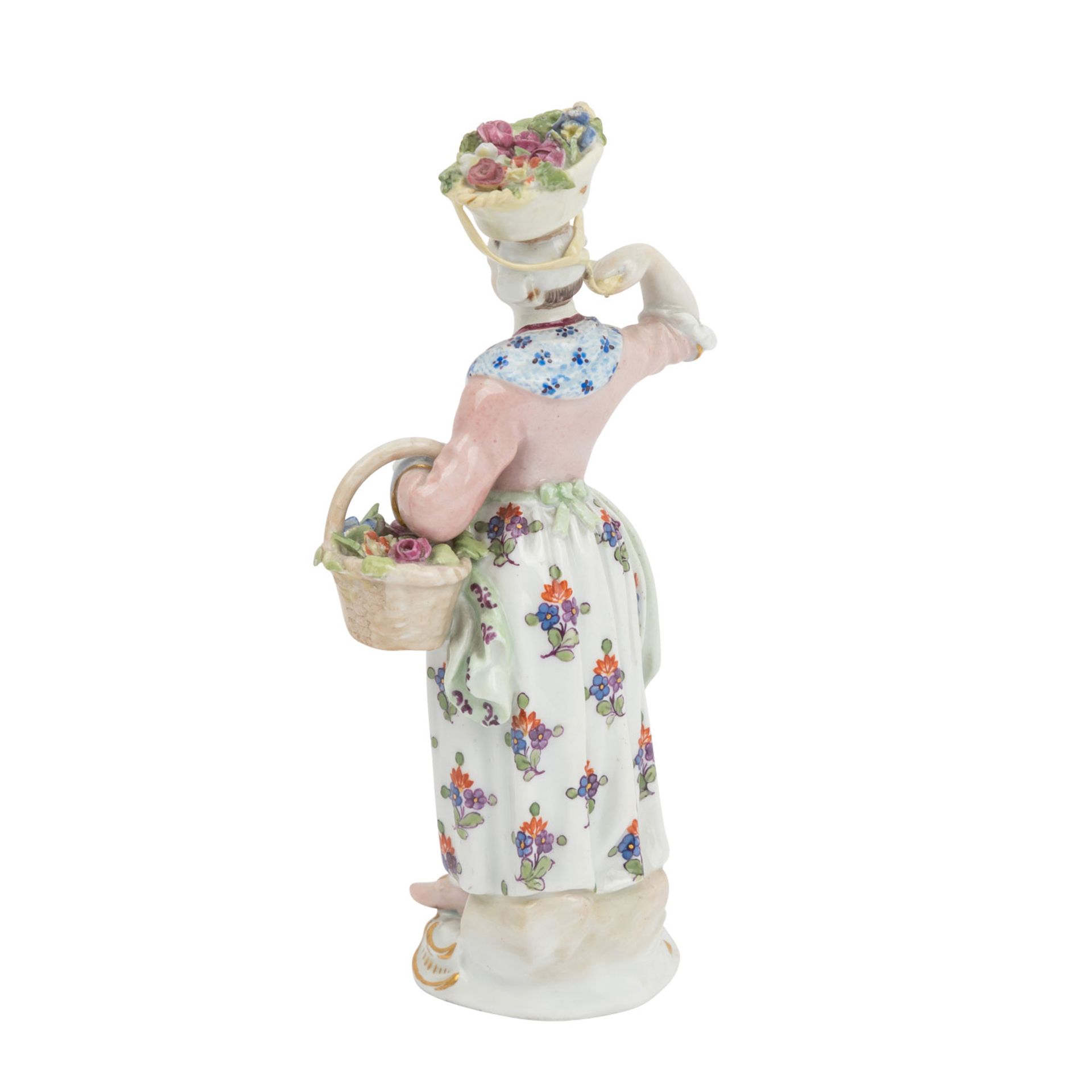 MEISSEN 'Blumenverkäuferin', 1. Wahl, vor 1924. - Image 2 of 6