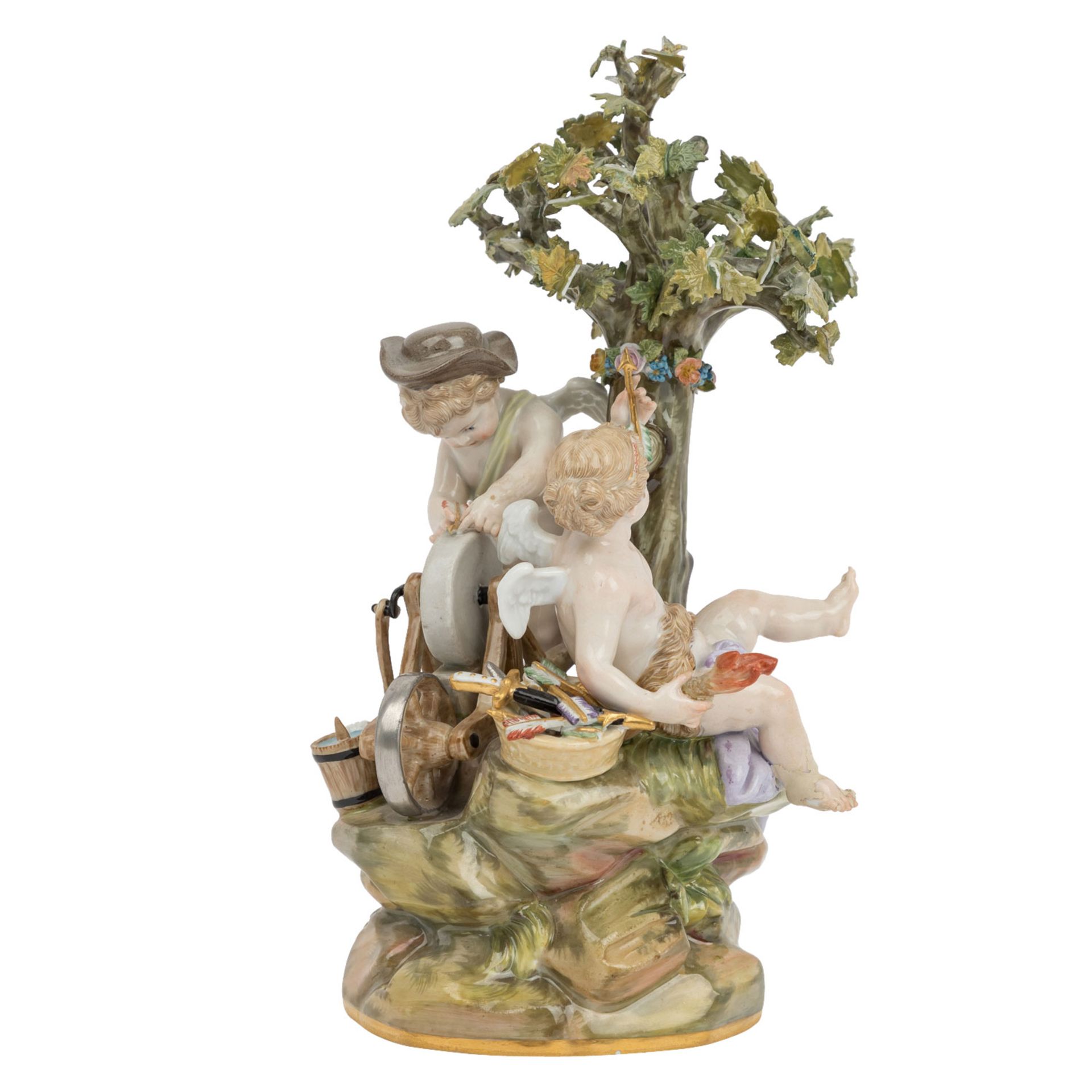 MEISSEN 'Amor beim Schleifen seiner Liebespfeile', 2. Wahl, 1860-1924. - Image 2 of 9