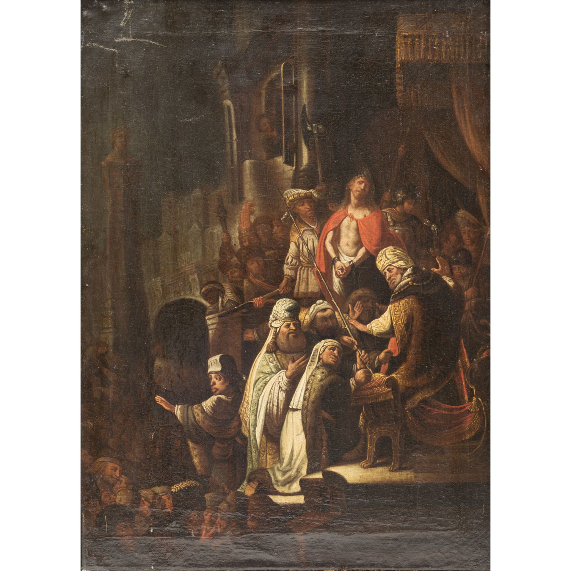 WET, Jacob Willemsz de, ATTRIBUIERT (Haarlem um 1610-1671/72), "Christus vor Pilatus",