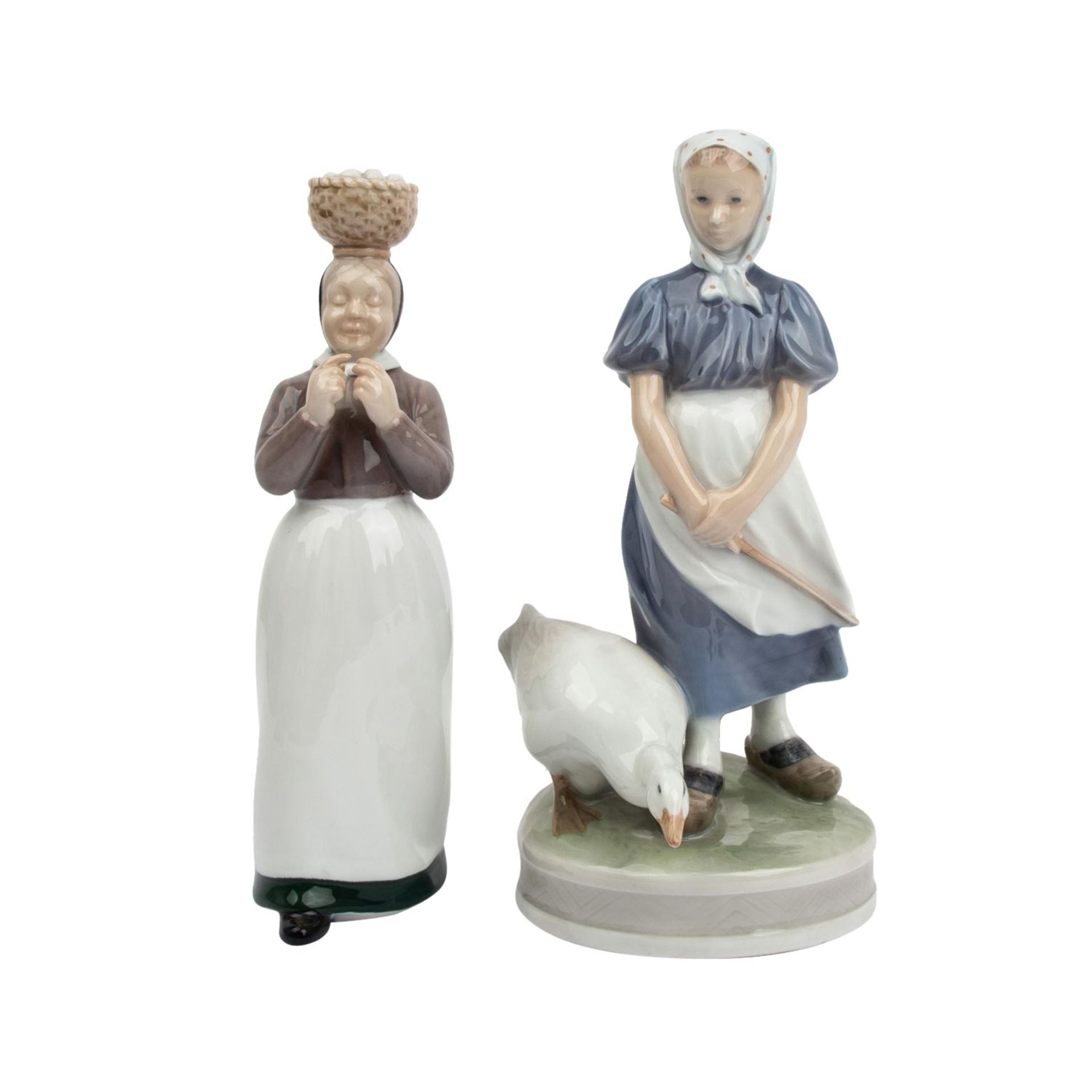 ROYAL COPENHAGEN/ B&G zwei Figuren, 20. Jh.,