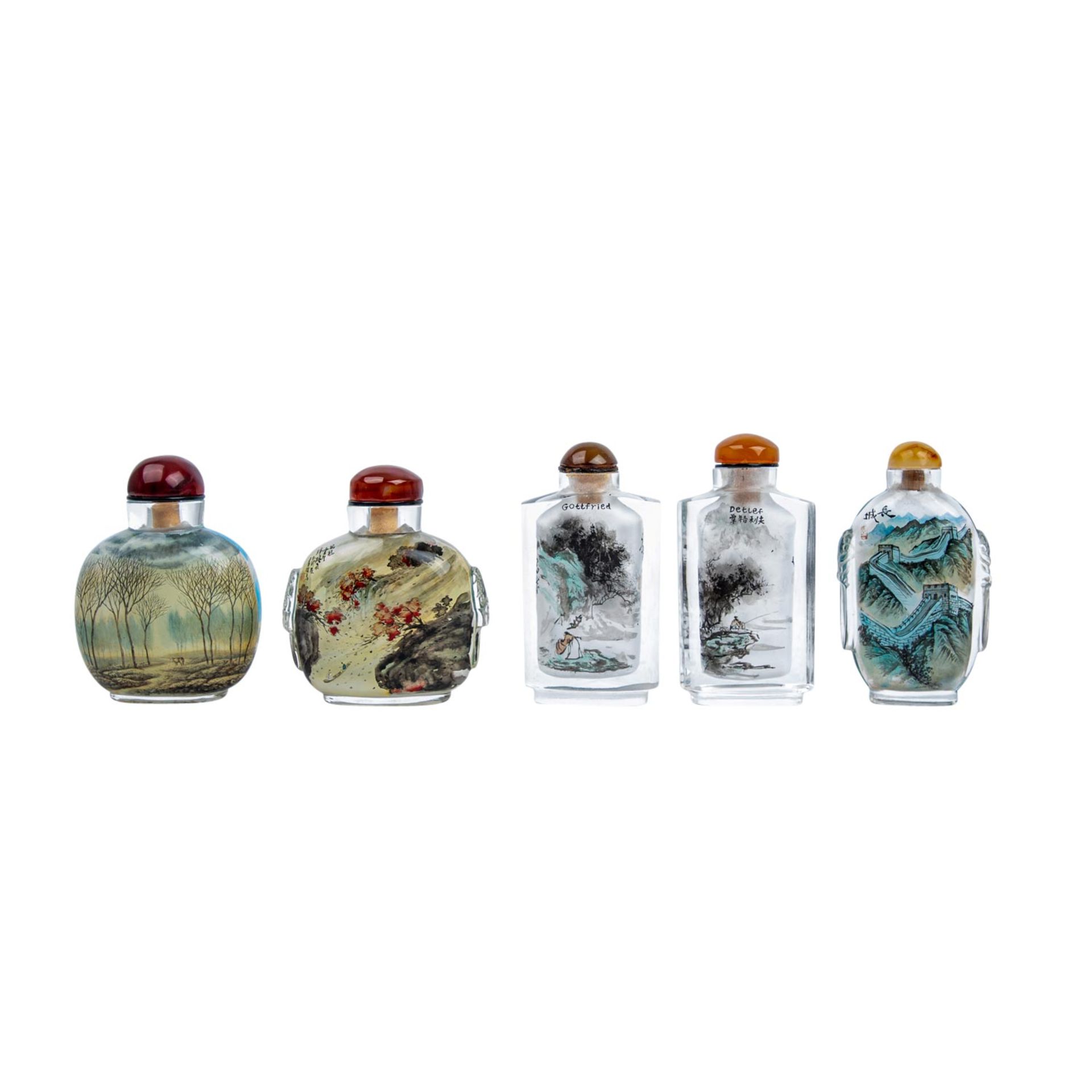 5 Snuffbottles. CHINA, 20. Jh., - Image 2 of 13