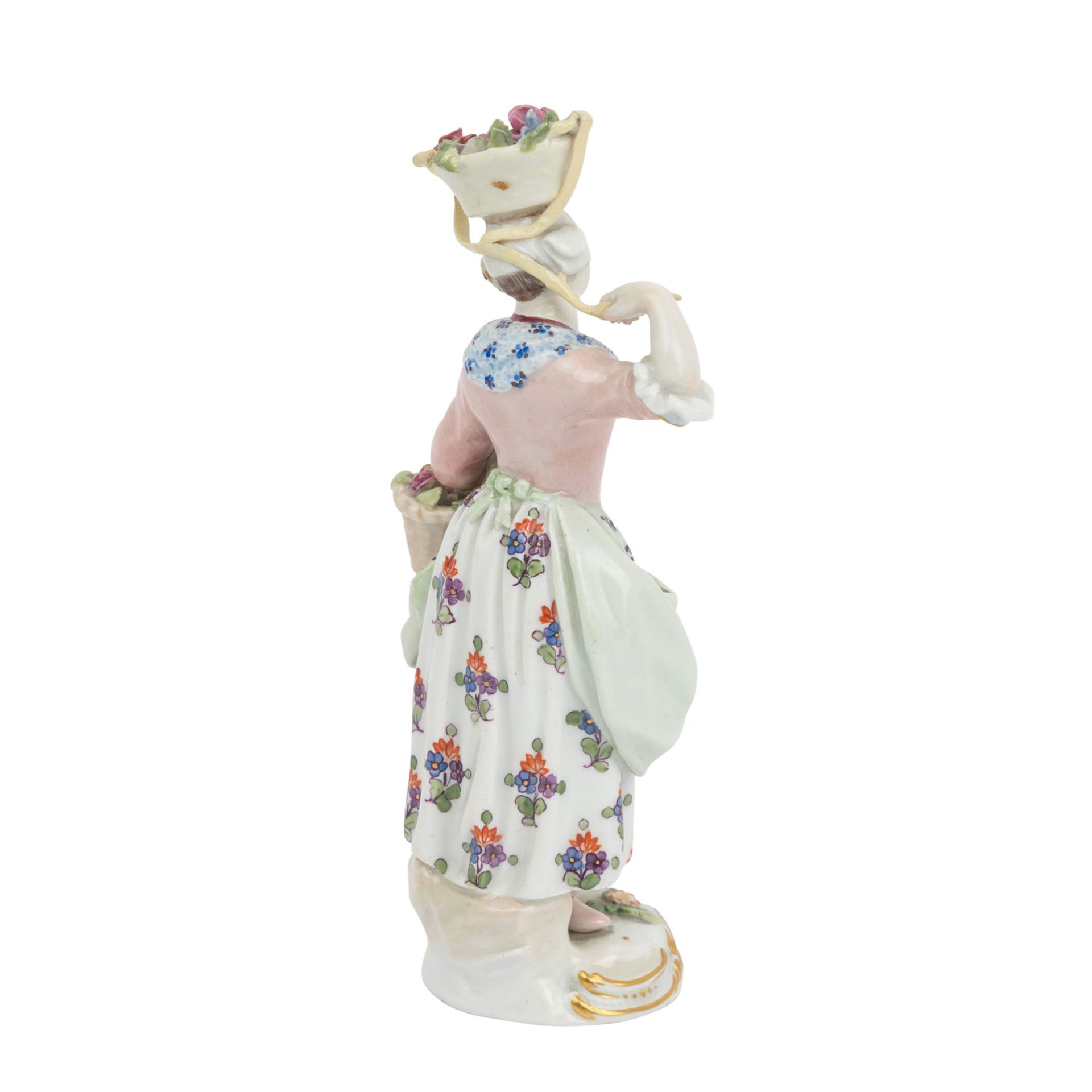 MEISSEN 'Blumenverkäuferin', 1. Wahl, vor 1924. - Image 3 of 6