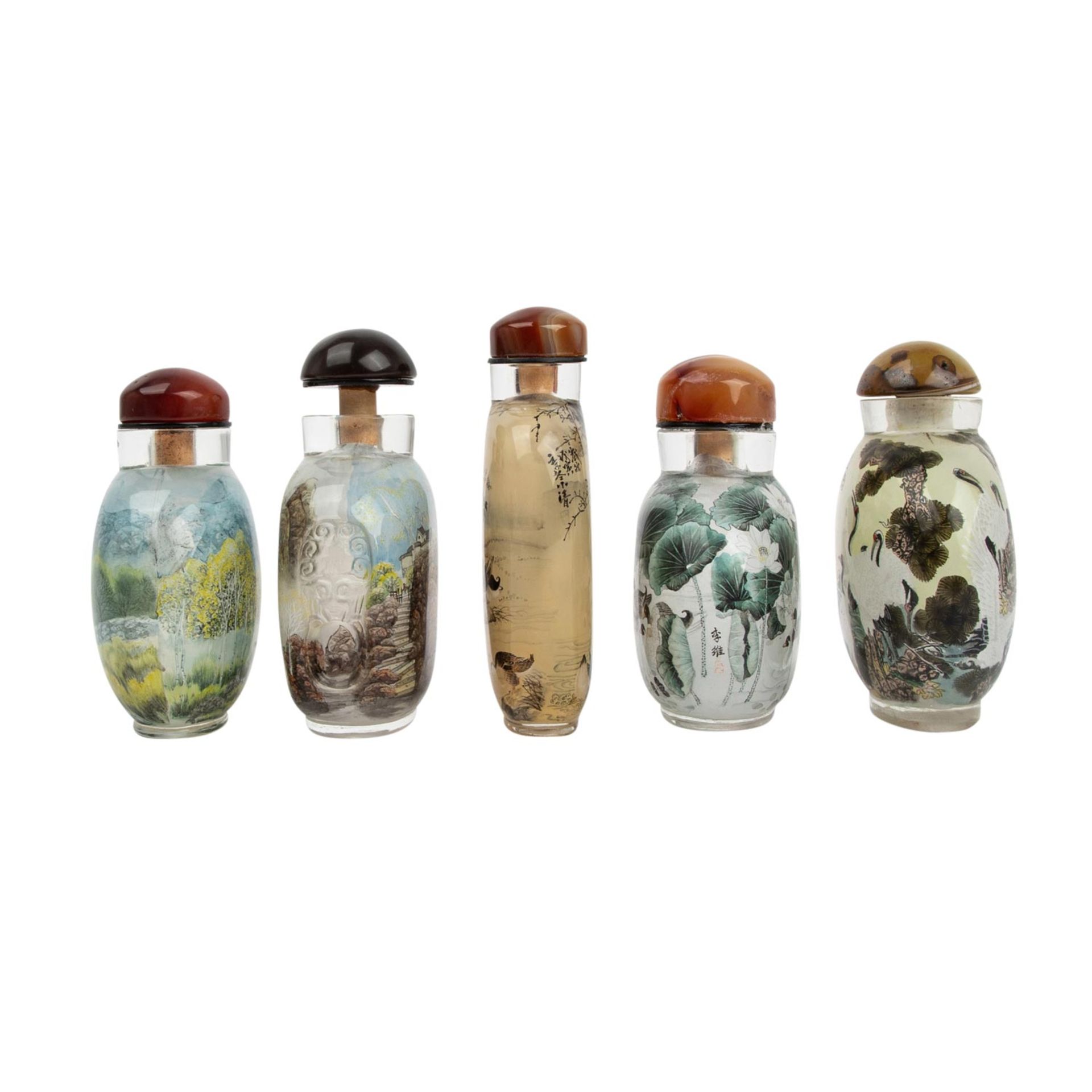 5 Snuffbottles. CHINA, 20. Jh., - Image 2 of 15