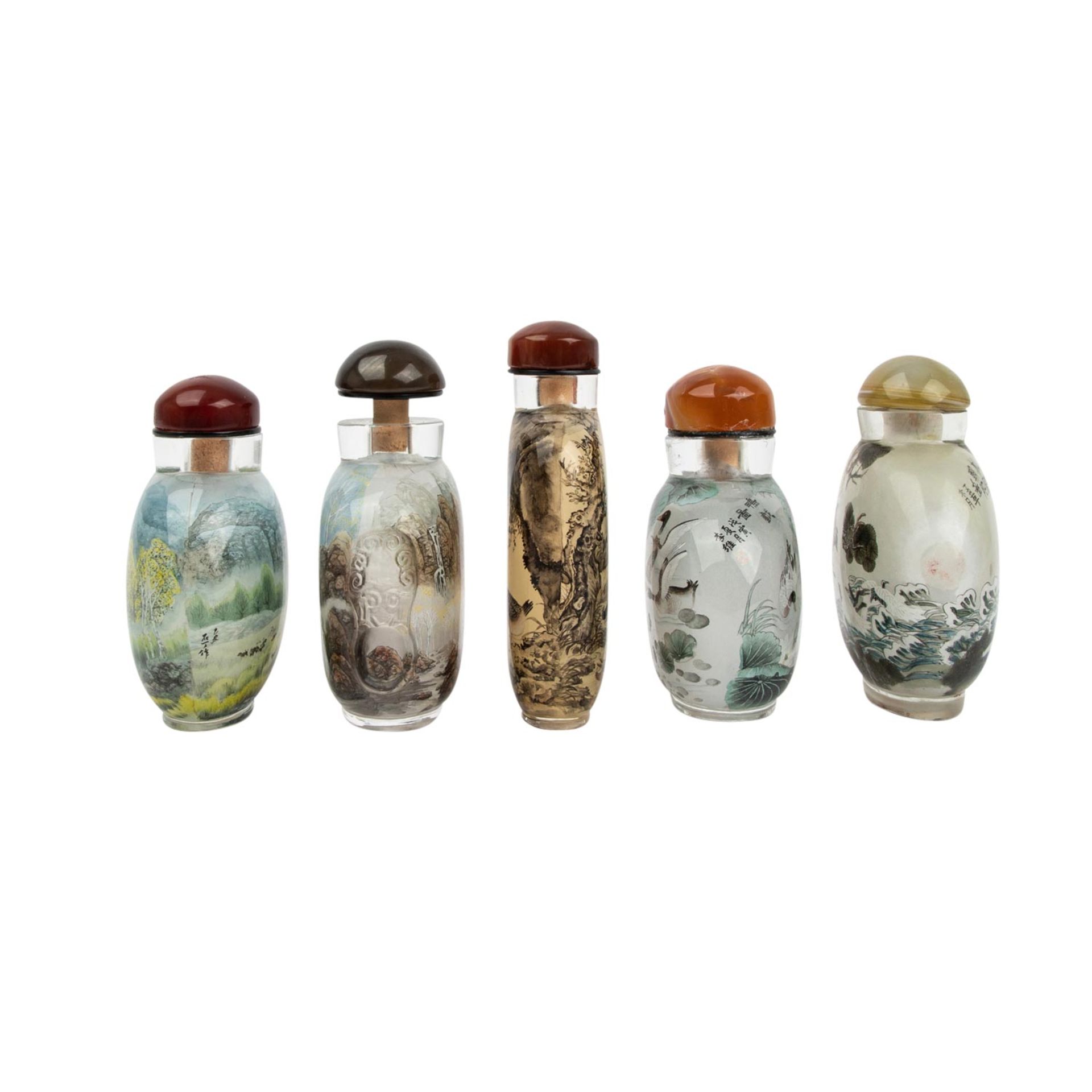 5 Snuffbottles. CHINA, 20. Jh., - Image 9 of 15