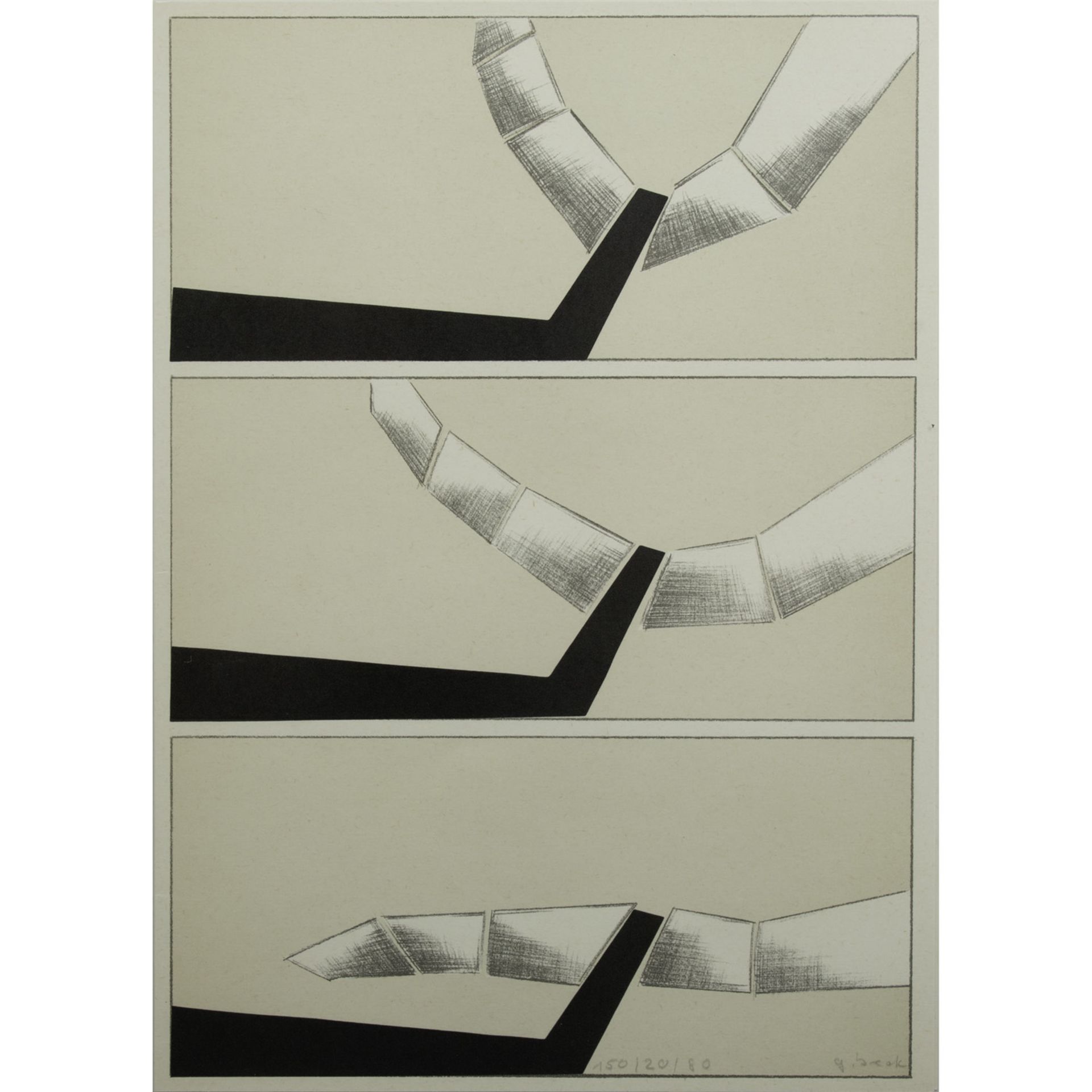 BECK, GERLINDE (1930-2006), 2 Geometrische Kompositionen, - Bild 3 aus 6