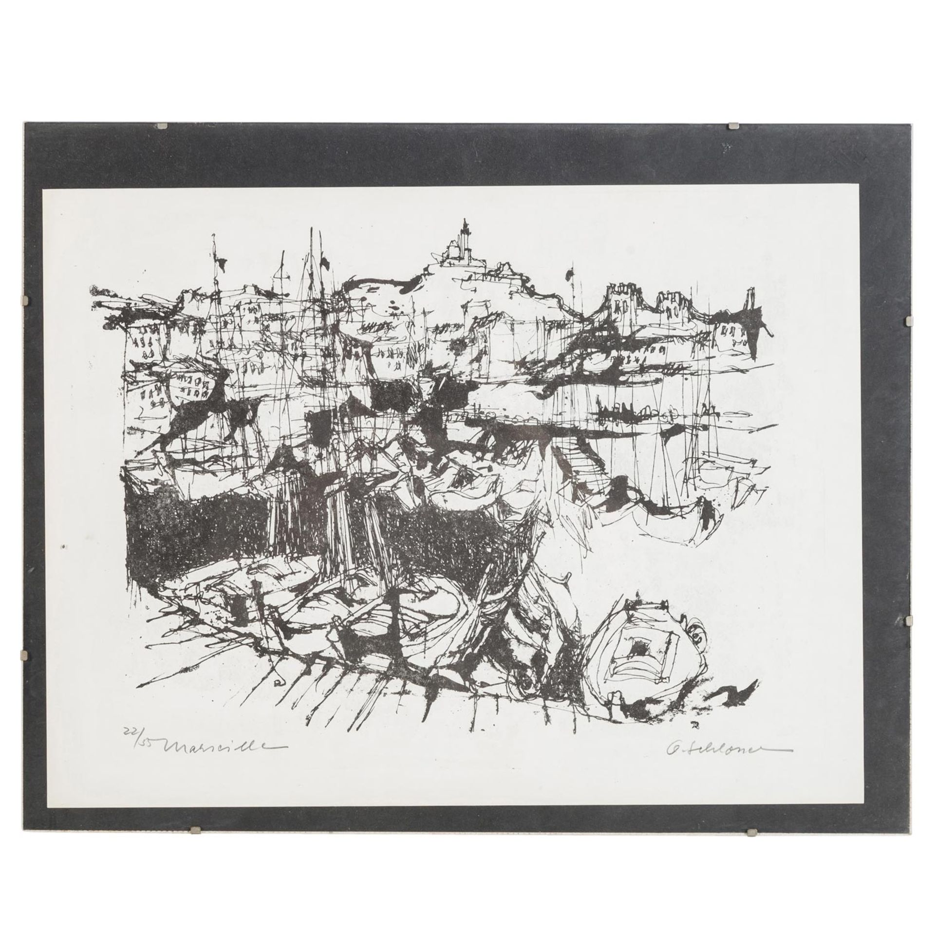 SCHLOSSER, OTTO (1924-2011), "Marseille", - Image 2 of 5