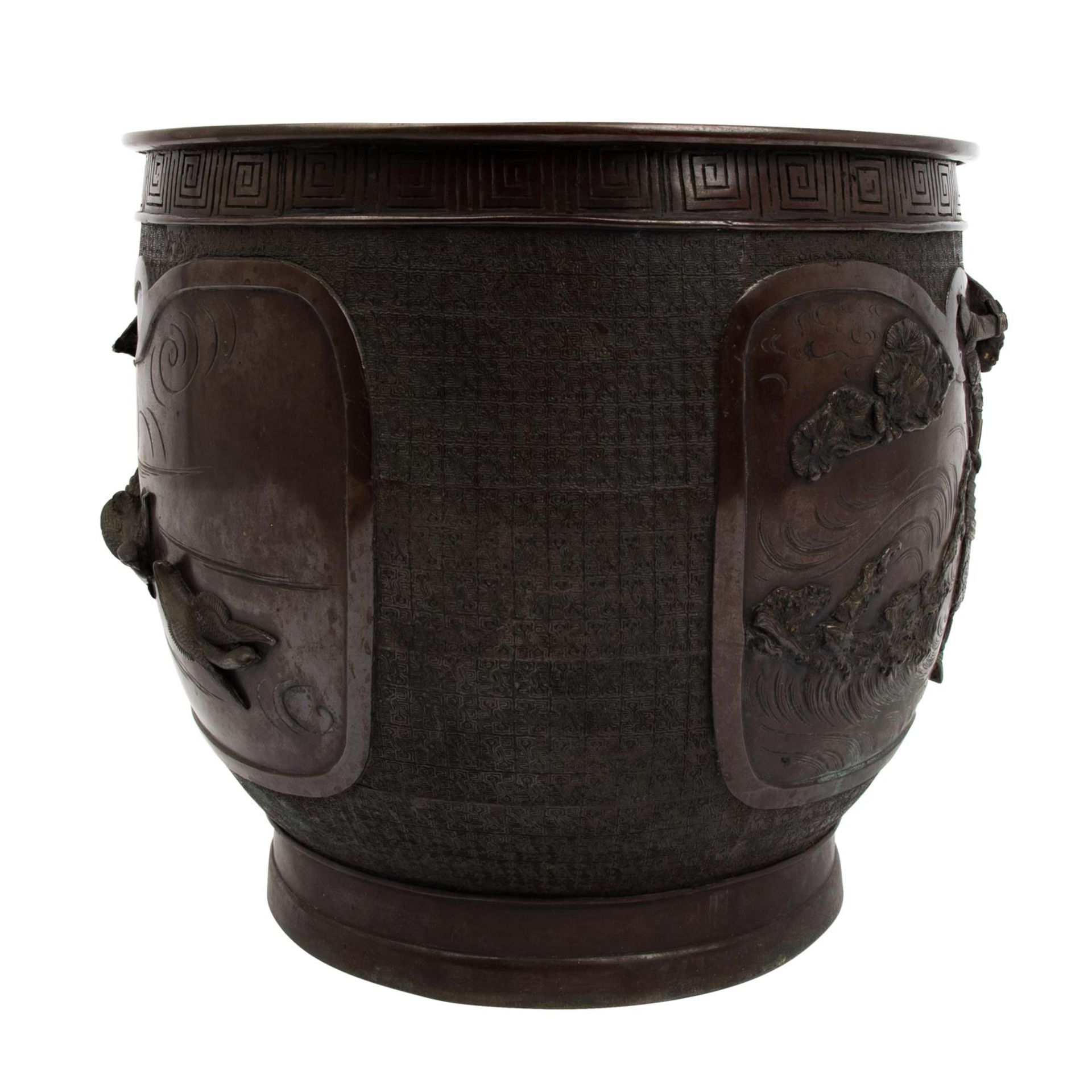 Cachepot aus Bronze. JAPAN, Meiji-Periode (1868-1912), - Image 7 of 13